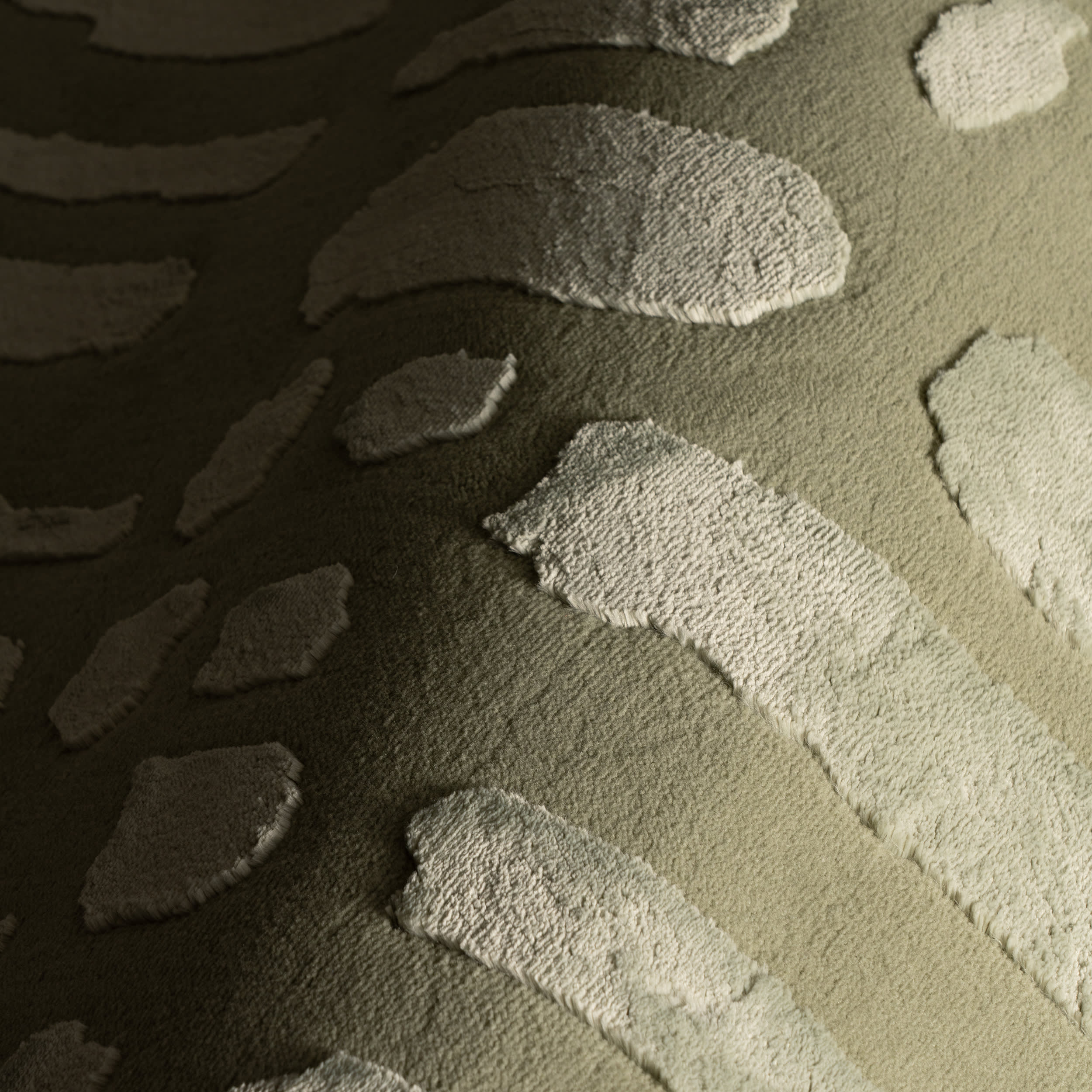 Summit Plush Textured Washable Rug | Light Green - Image 2