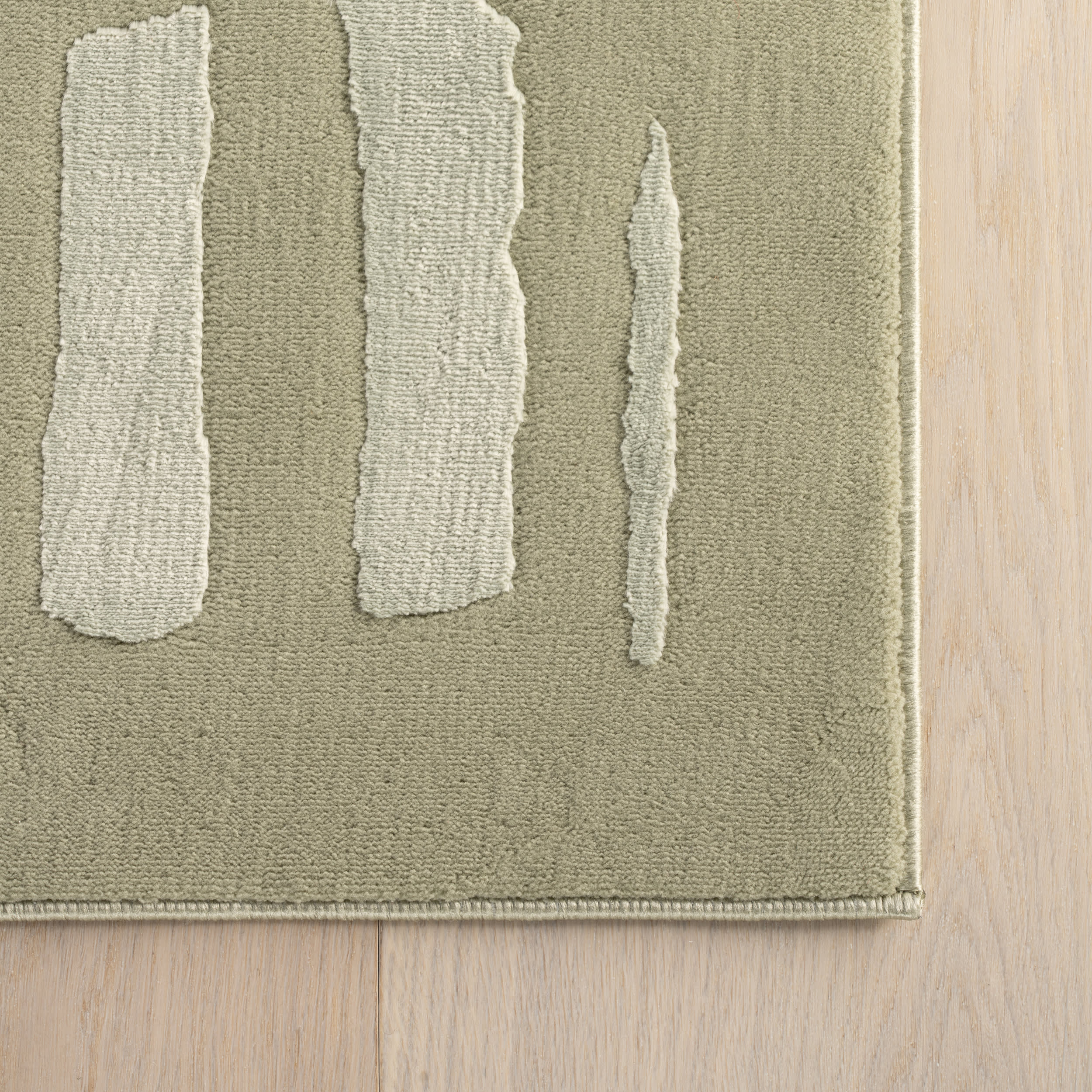Summit Plush Textured Washable Rug | Light Green - Image 3