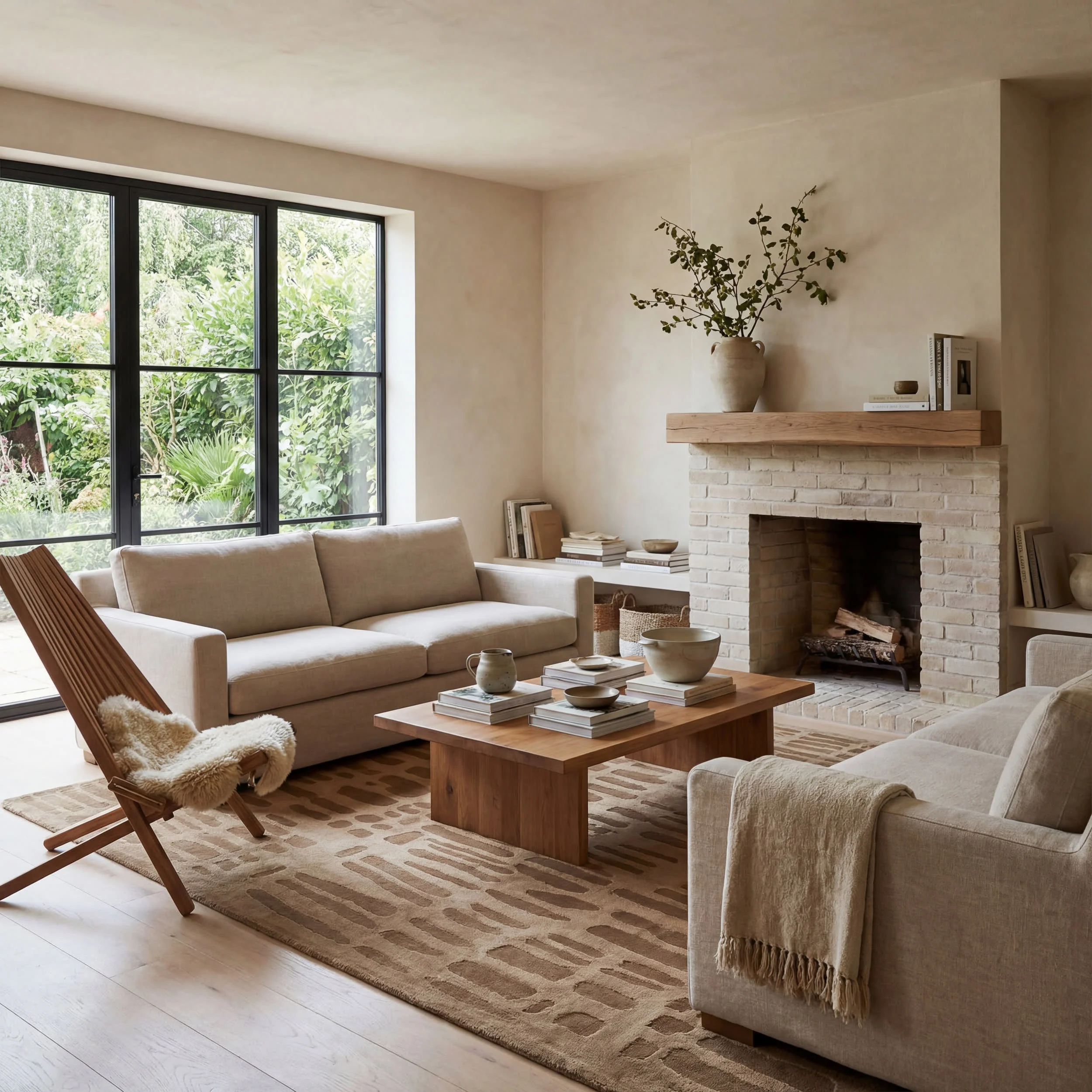 Summit Plush Textured Washable Rug | Sand - Image 2