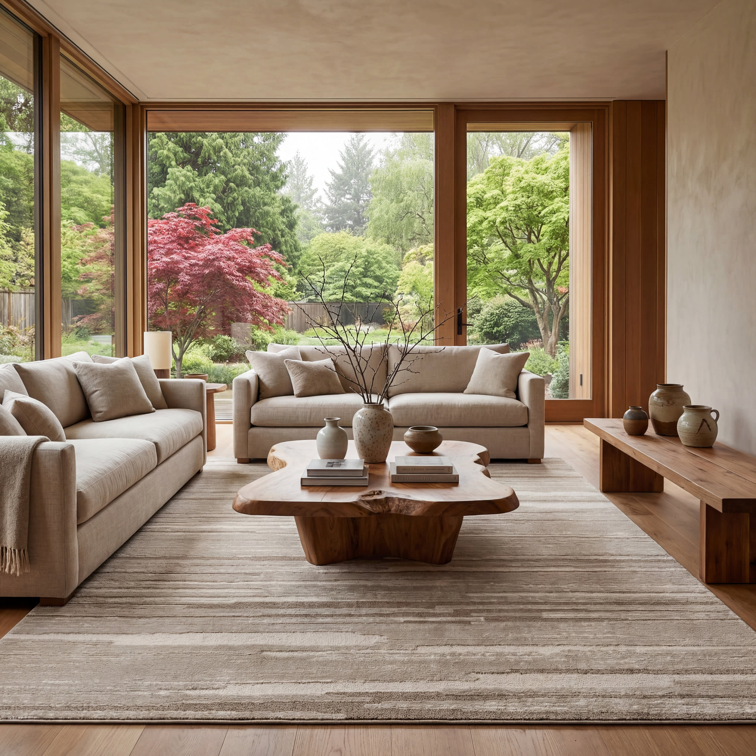 Sundara Bohemian Abstract Rug | Light Brown - Image 2
