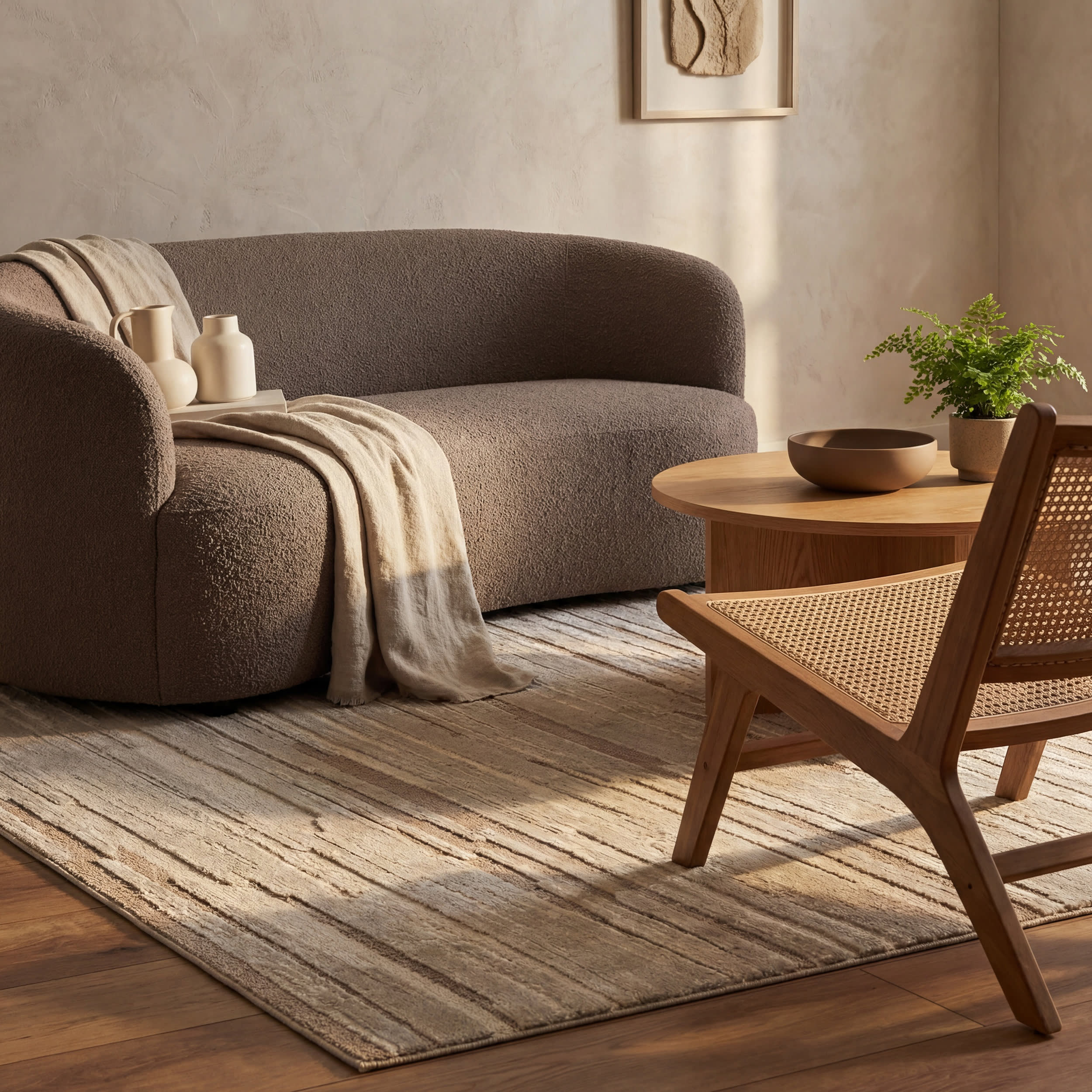 Sundara Bohemian Abstract Rug | Light Brown - Image 5