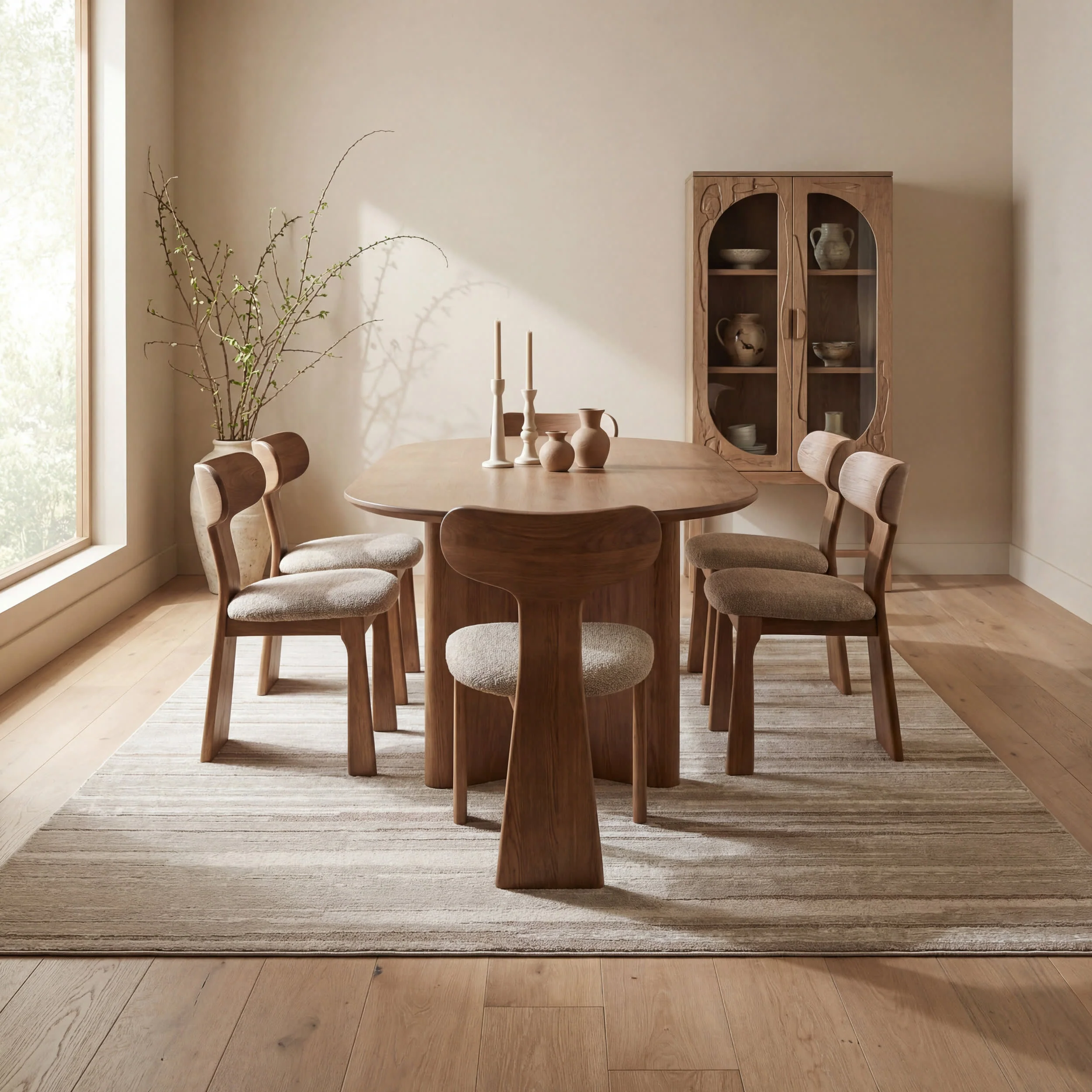 Sundara Bohemian Abstract Rug | Light Brown - Image 7