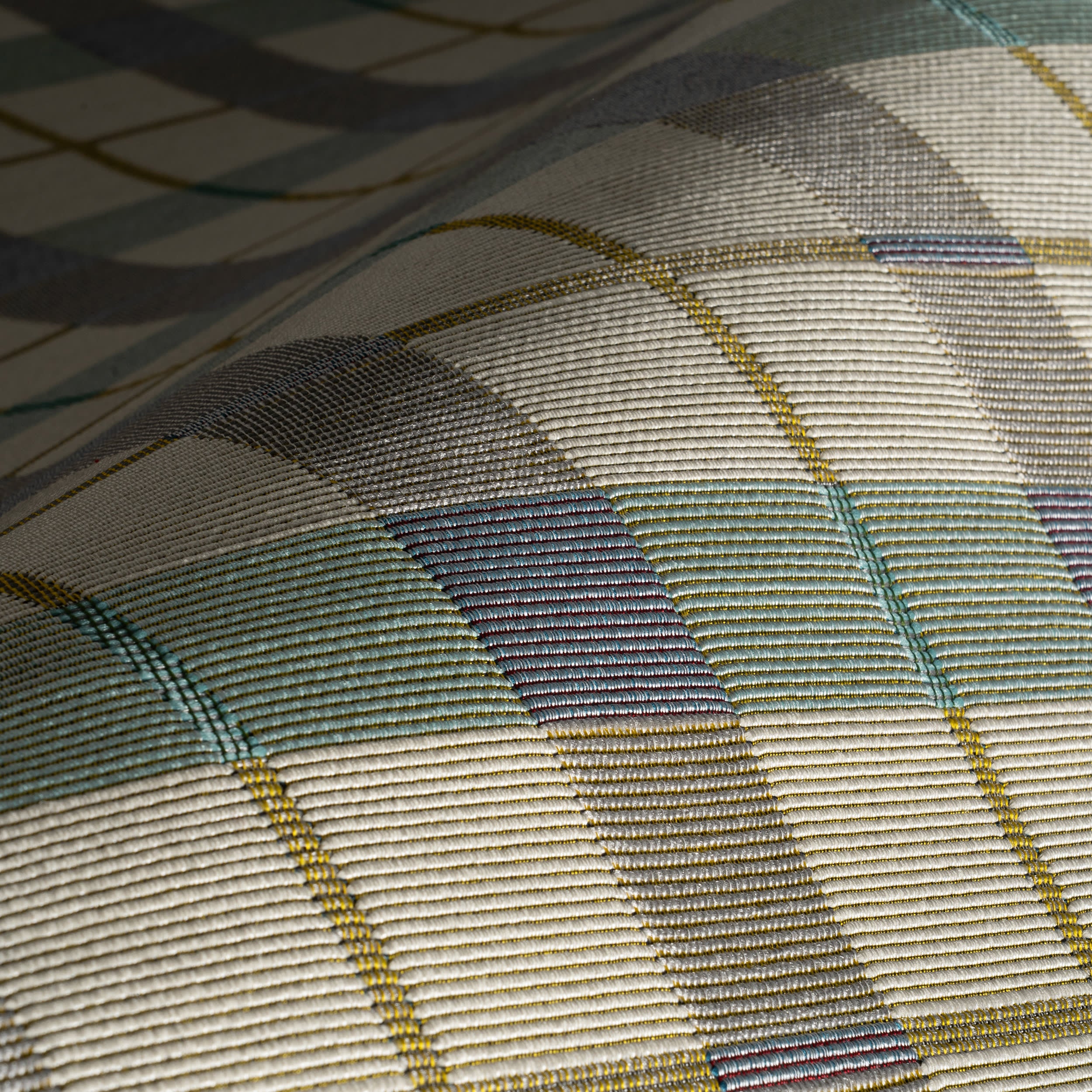 Sundara Modern Plaid Indoor/Outdoor Rug | Blue Multi - Image 4