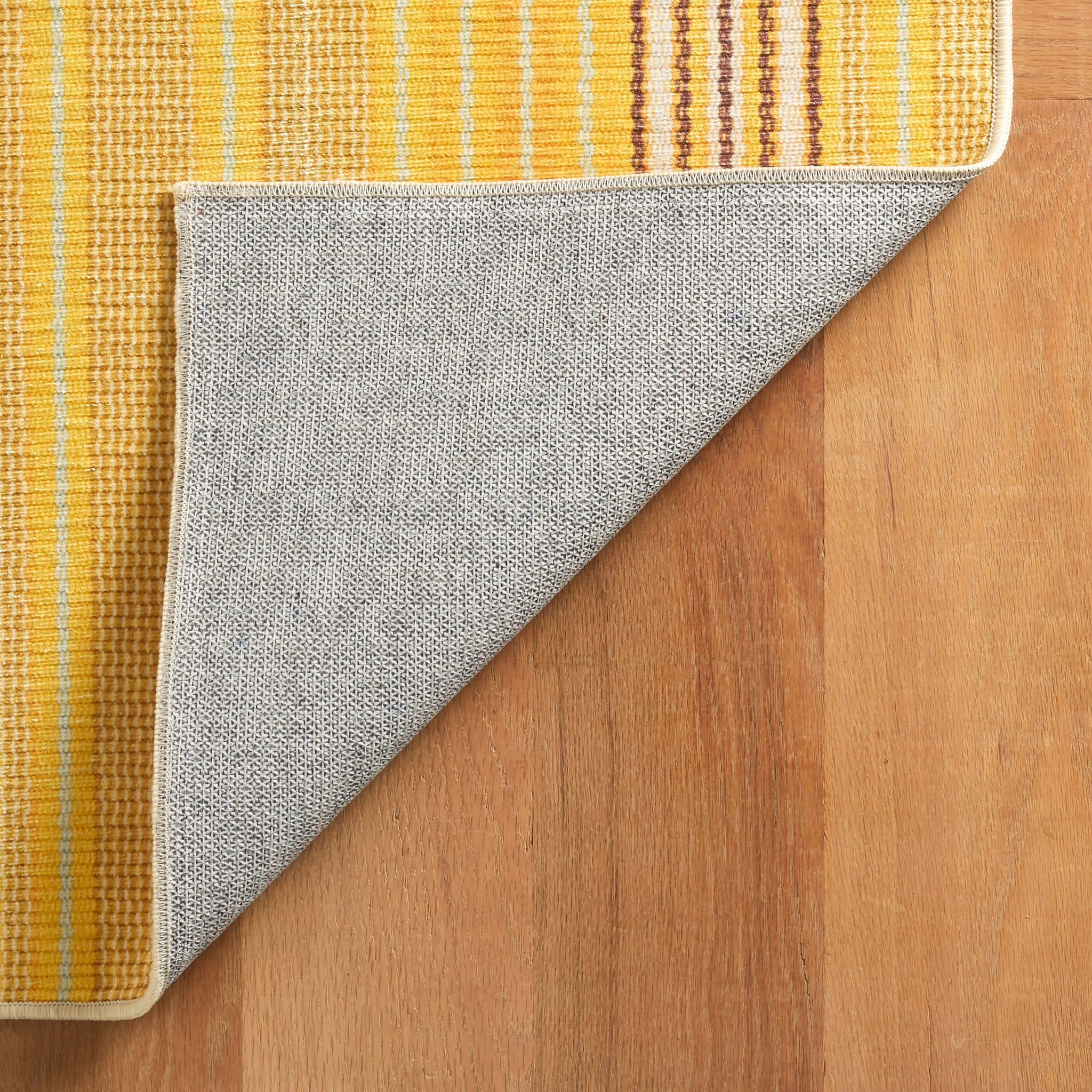 Sunflower Ticking Machine Washable Rug | Multicolor - Image 6