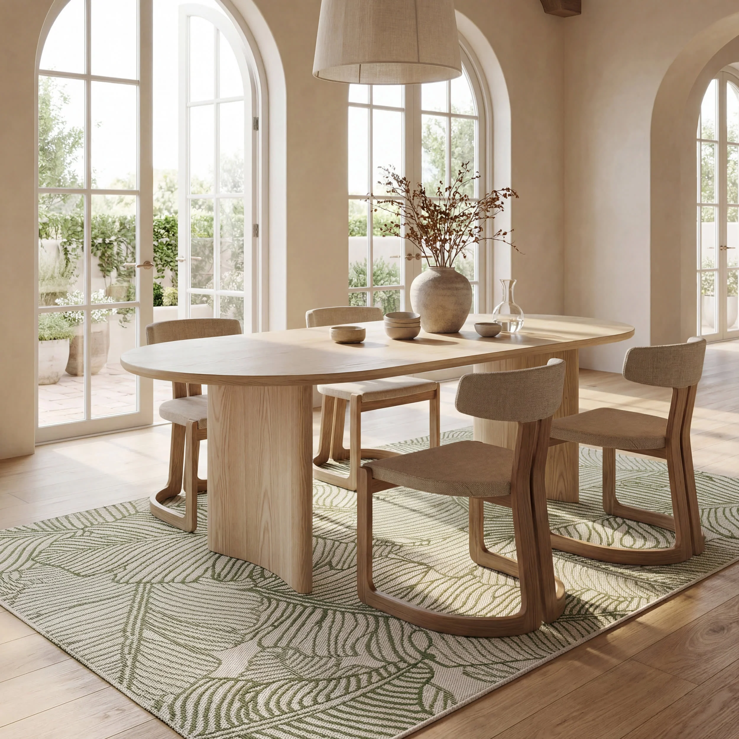 Sunniva Tropical Floral Indoor/Outdoor Rug | Green - Image 7