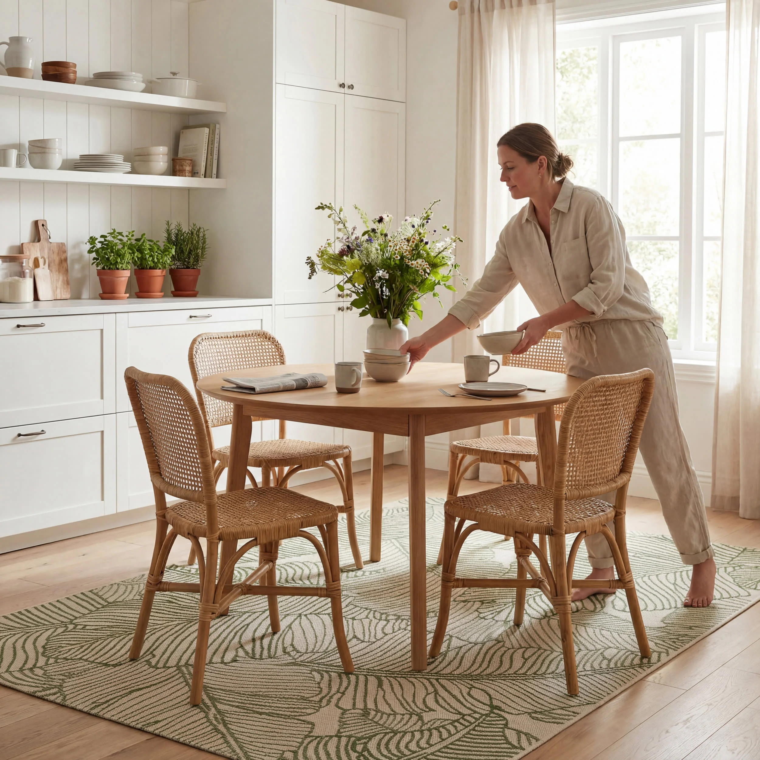 Sunniva Tropical Floral Indoor/Outdoor Rug | Green - Image 9