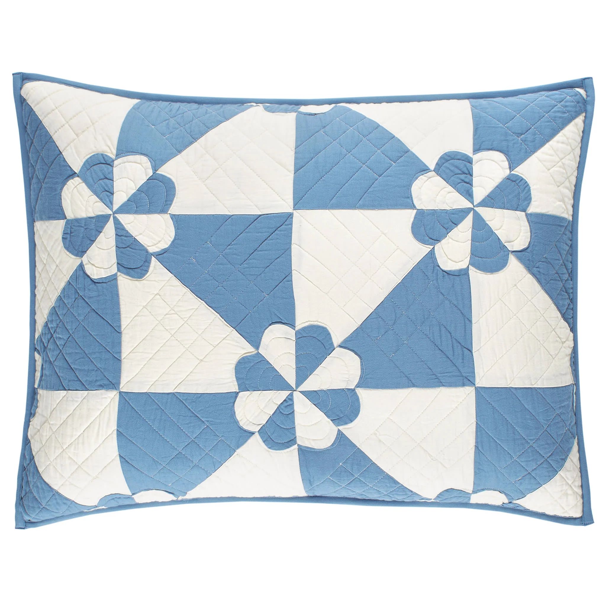 Sunny Side Quilted Sham | Blue - Image 3