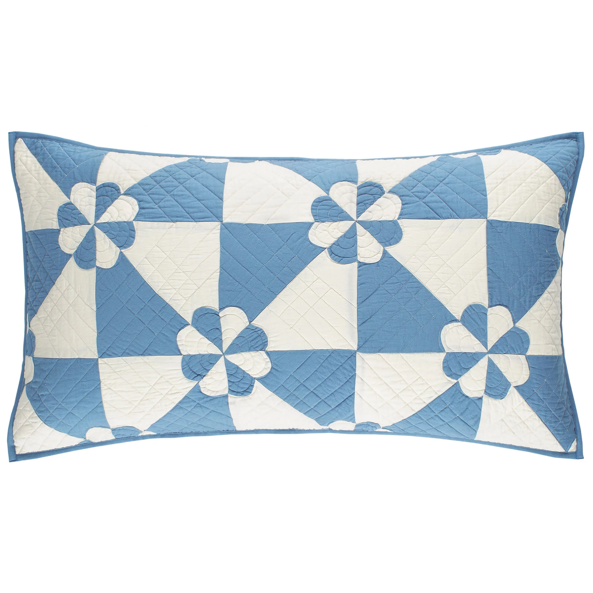 Sunny Side Quilted Sham | Blue - Image 4
