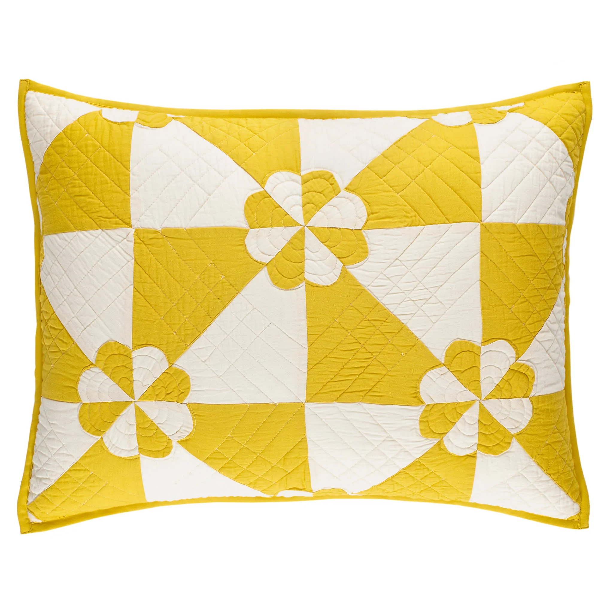 Sunny Side Quilted Sham | Yellow - Image 5