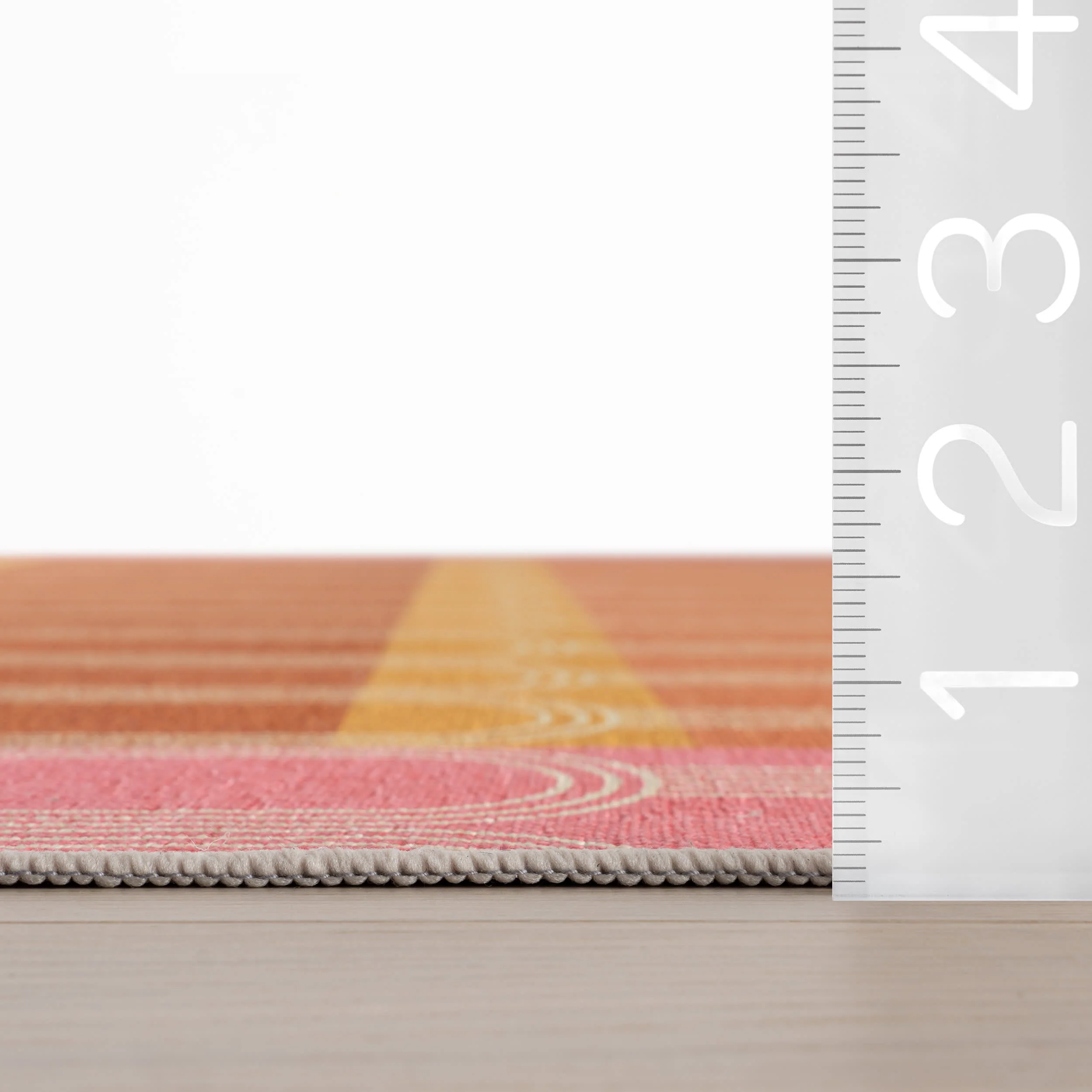 Sunset Stripe Washable Rug by Society6 | Multicolor - Image 6
