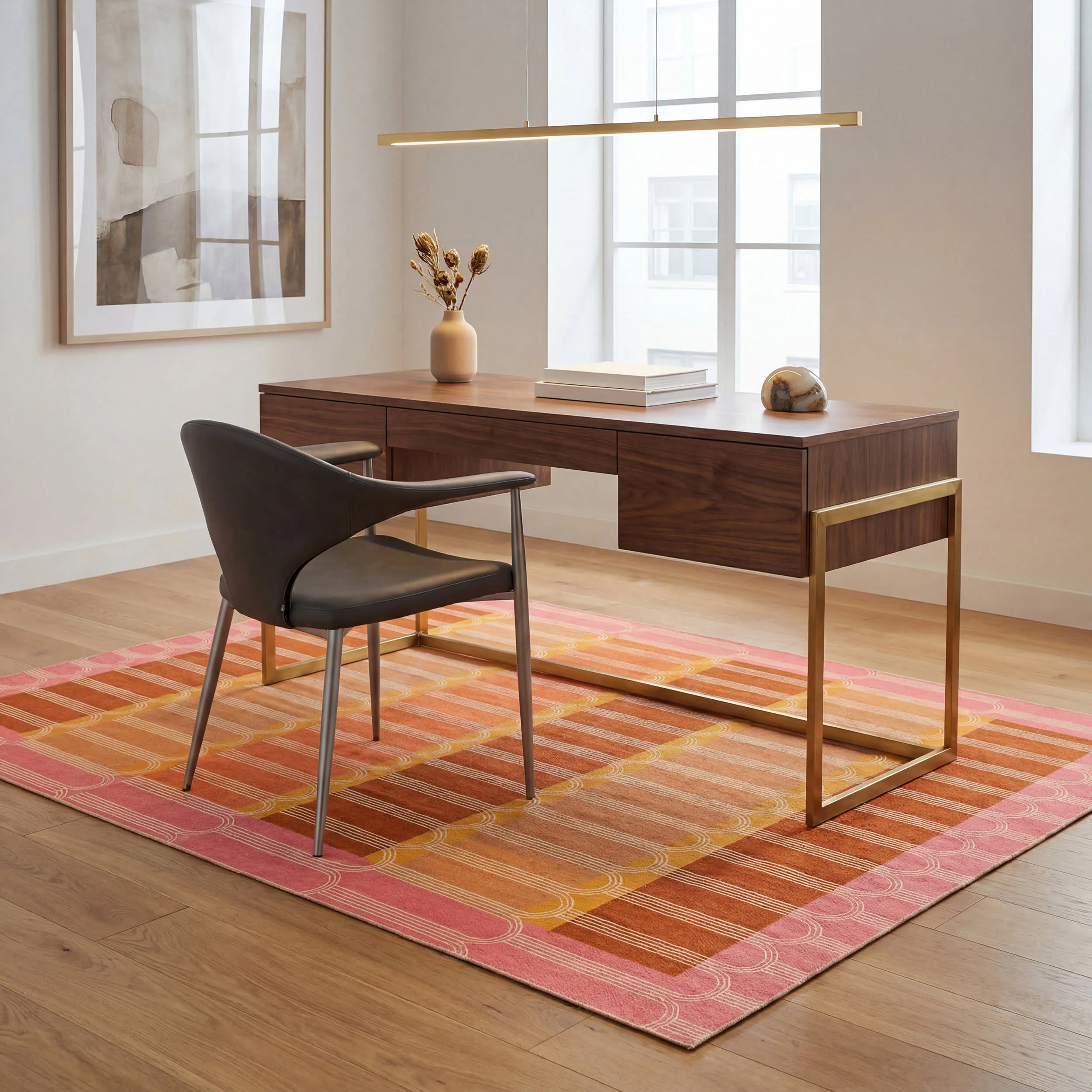 Sunset Stripe Washable Rug by Society6 | Multicolor - Image 7