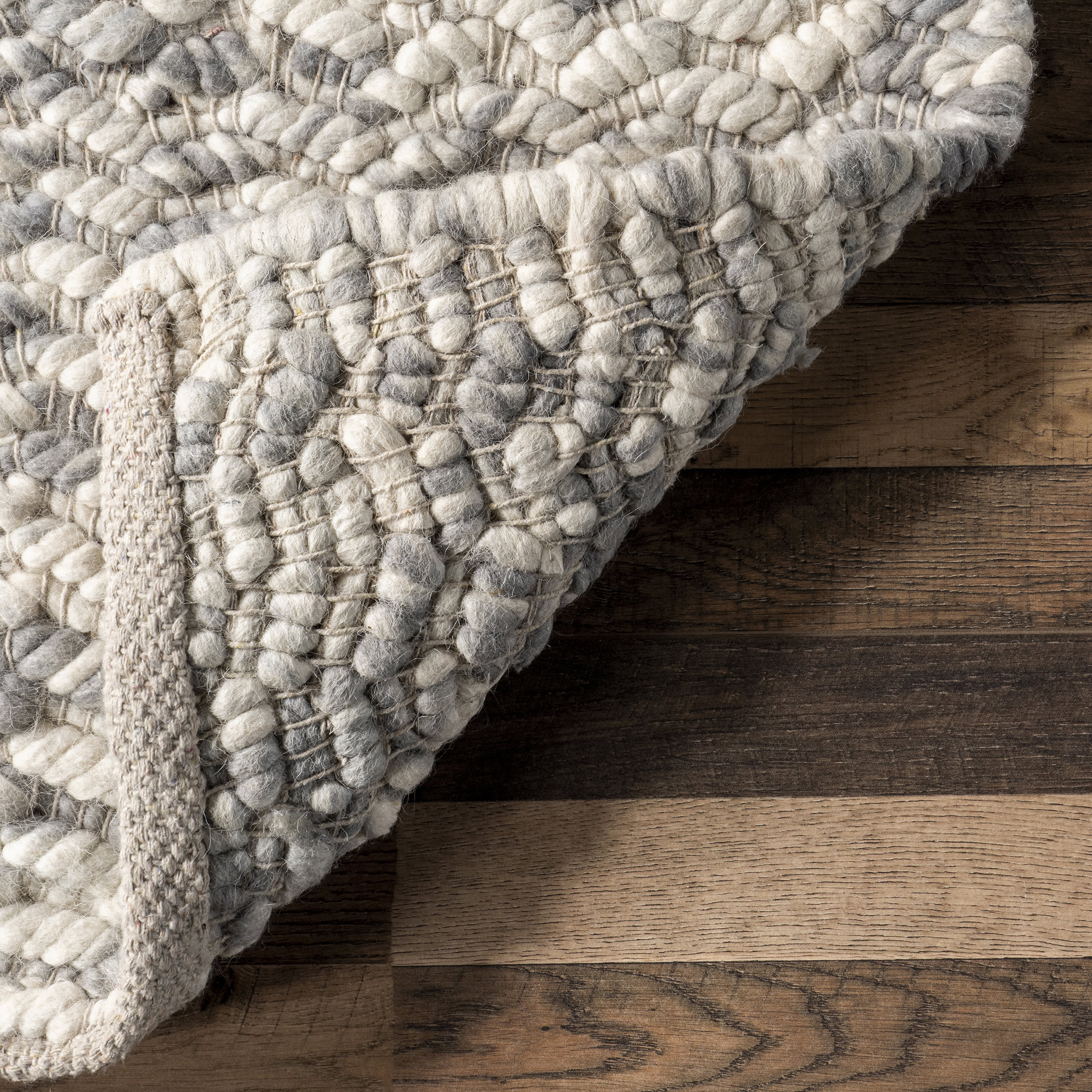 Sutton Solid Chevron Rug | Blue - Image 6