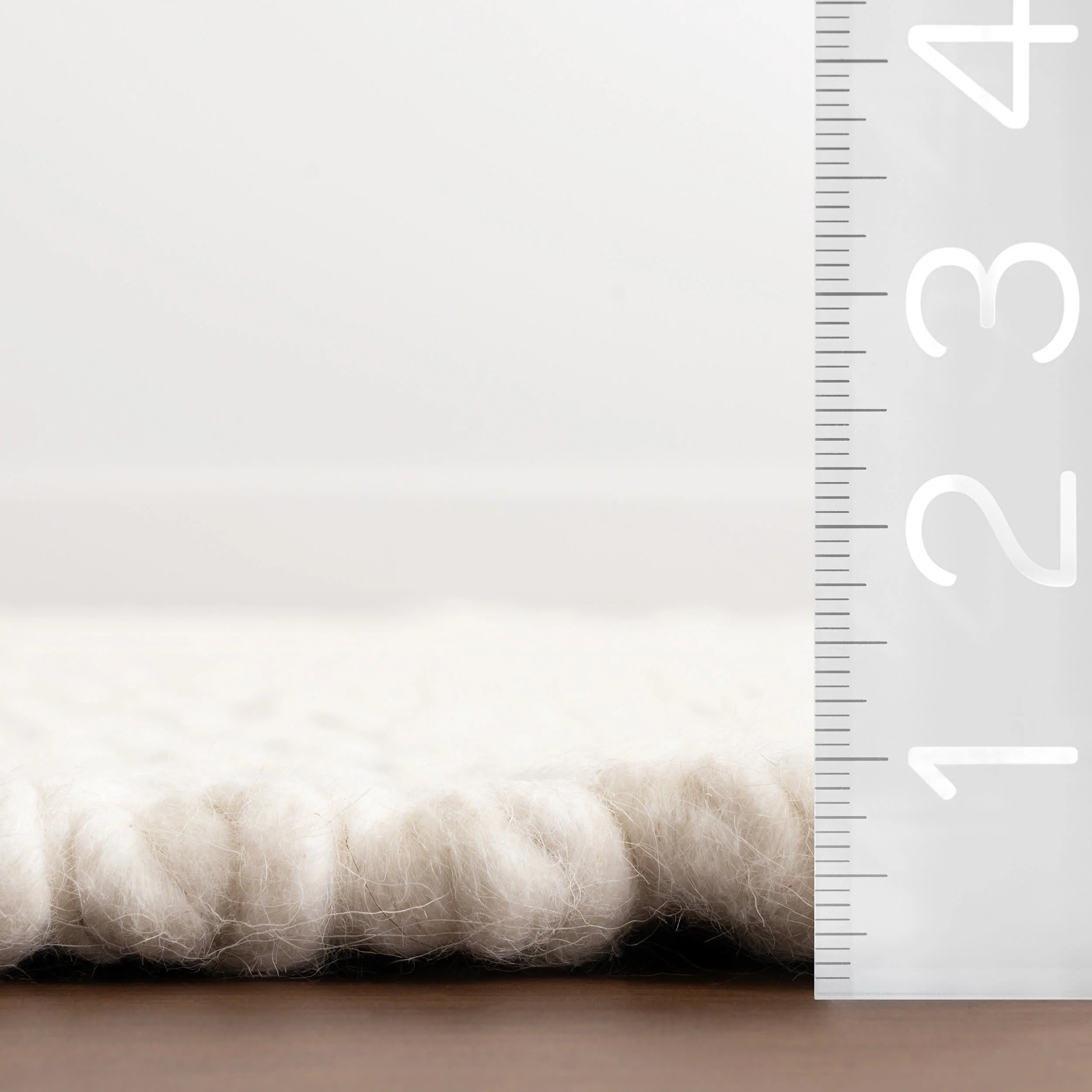 Sutton Solid Chevron Rug | Ivory - Image 6