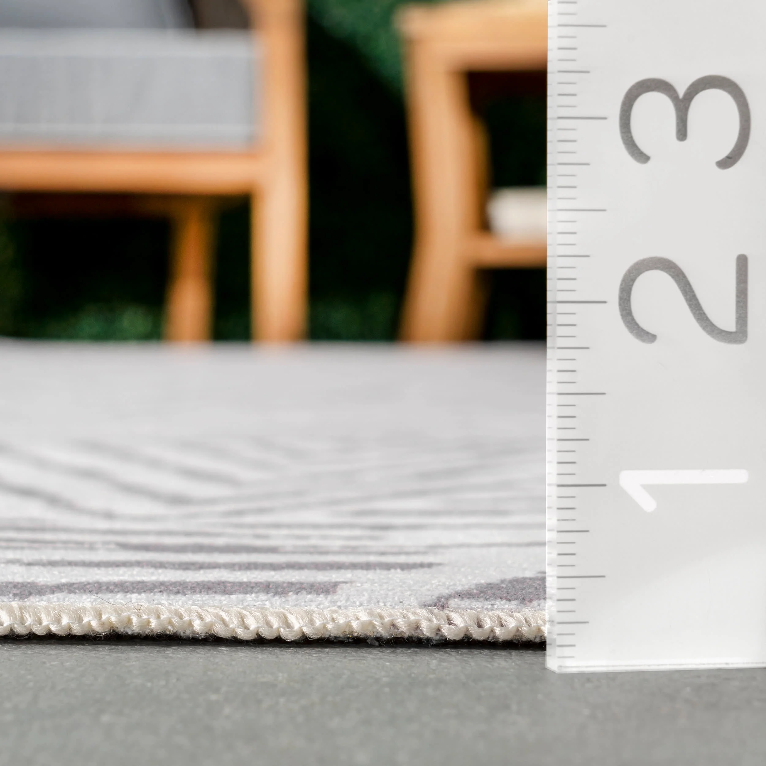 Suzy Trellis Washable Indoor/Outdoor Rug | Grey - Image 5