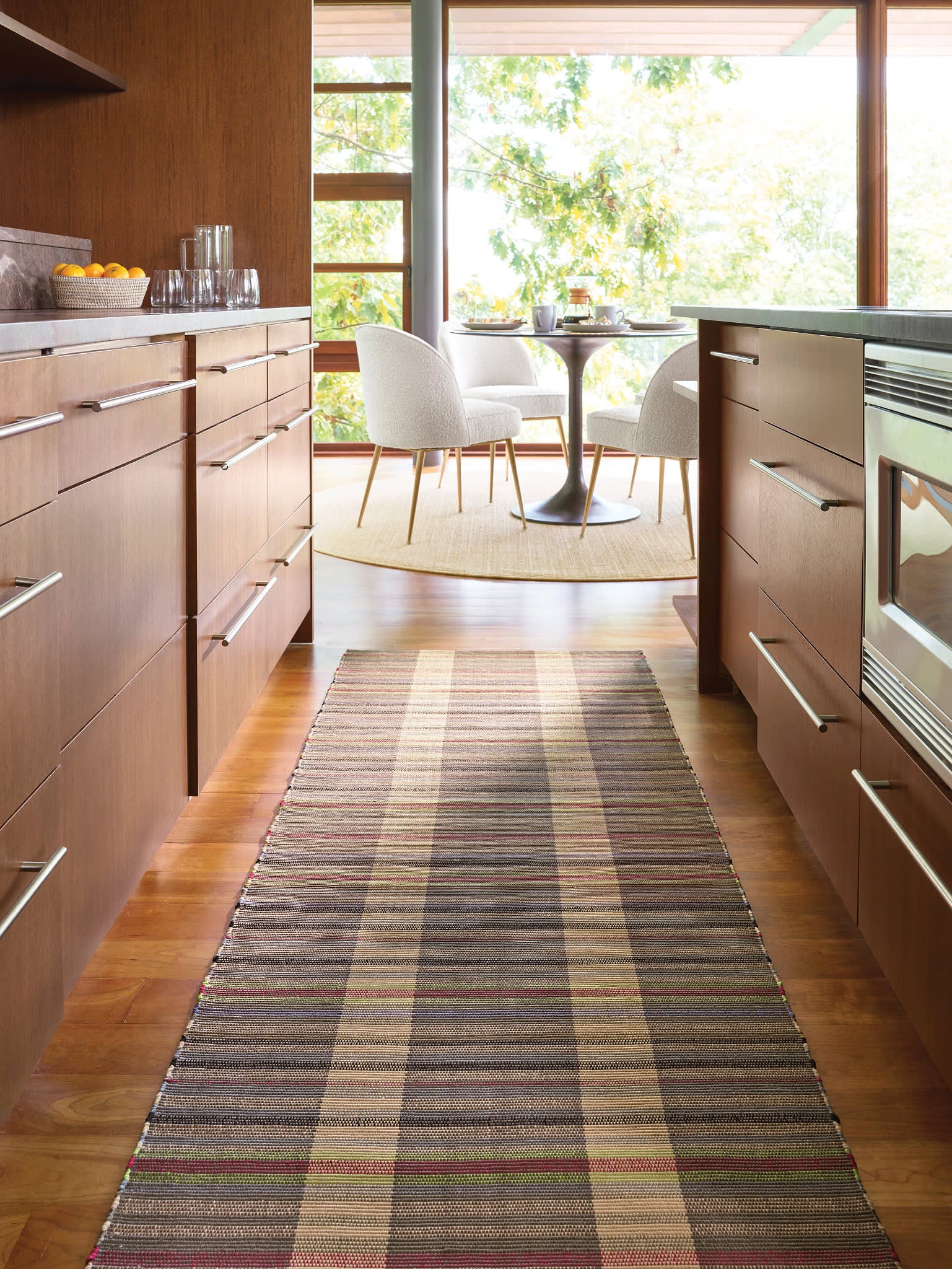 Swedish Rag Handwoven Indoor/Outdoor Rug | Blue - Image 2