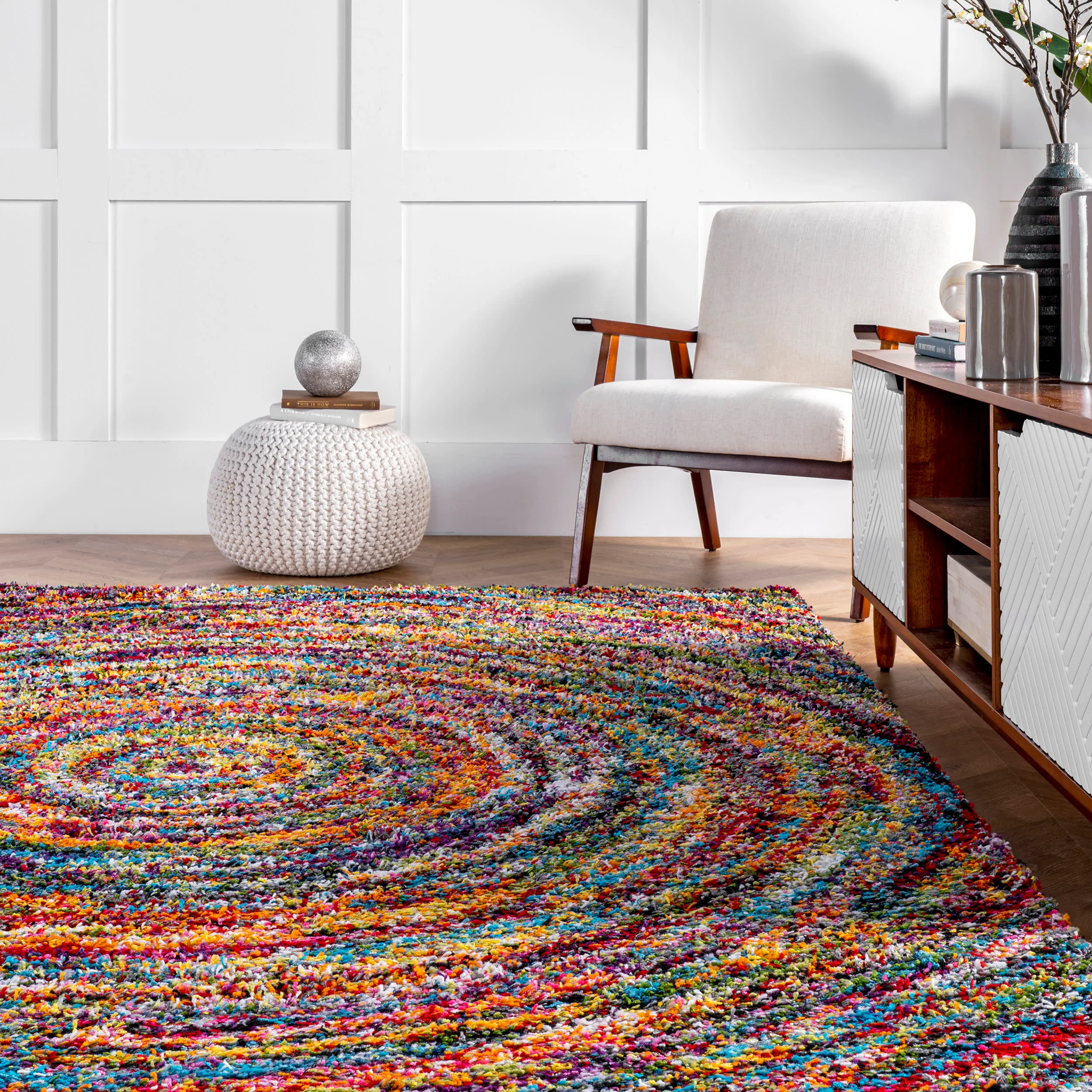 Swirl Rug | Multicolor - Image 4