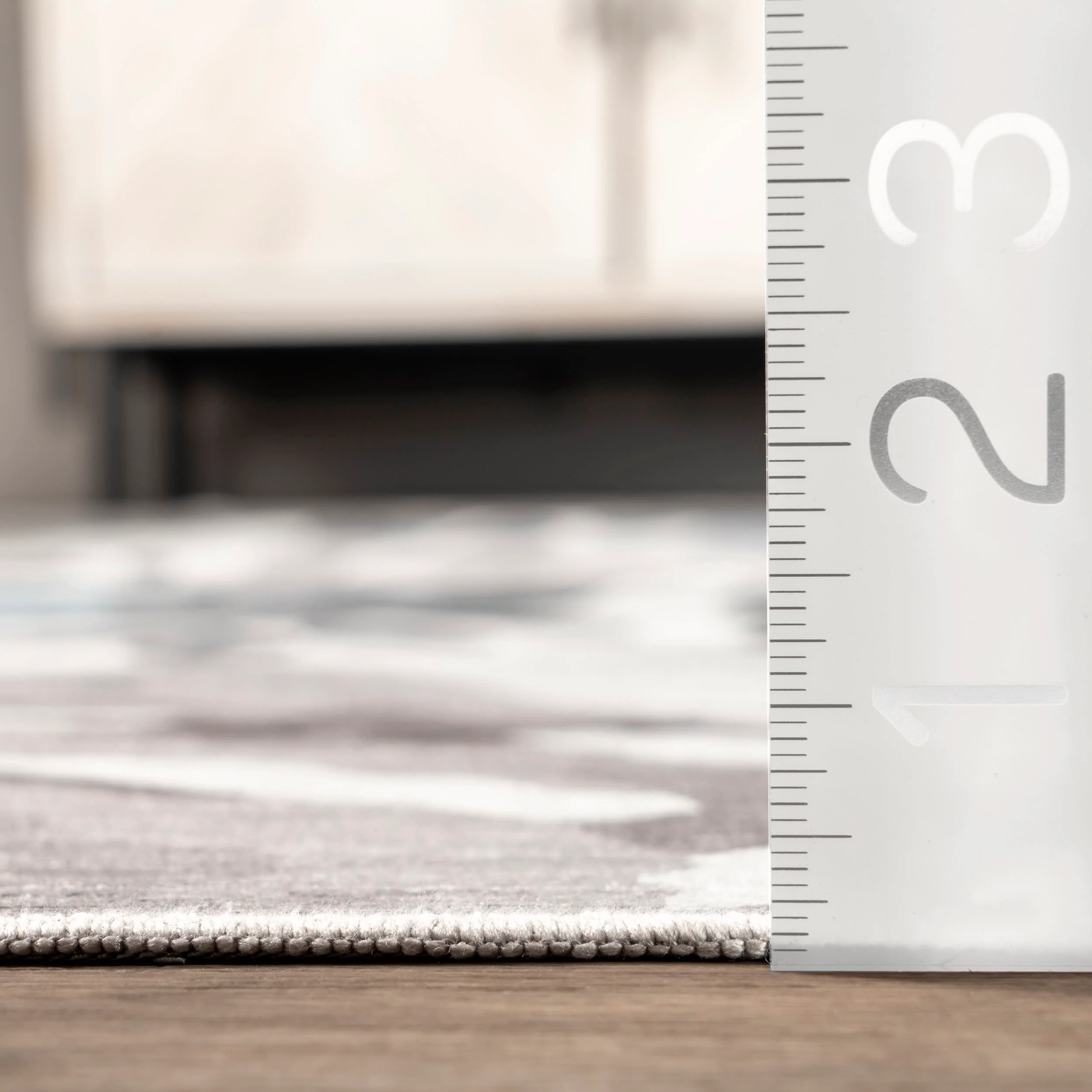 Sylvie Spill Proof Washable Rug | Light Grey - Image 5