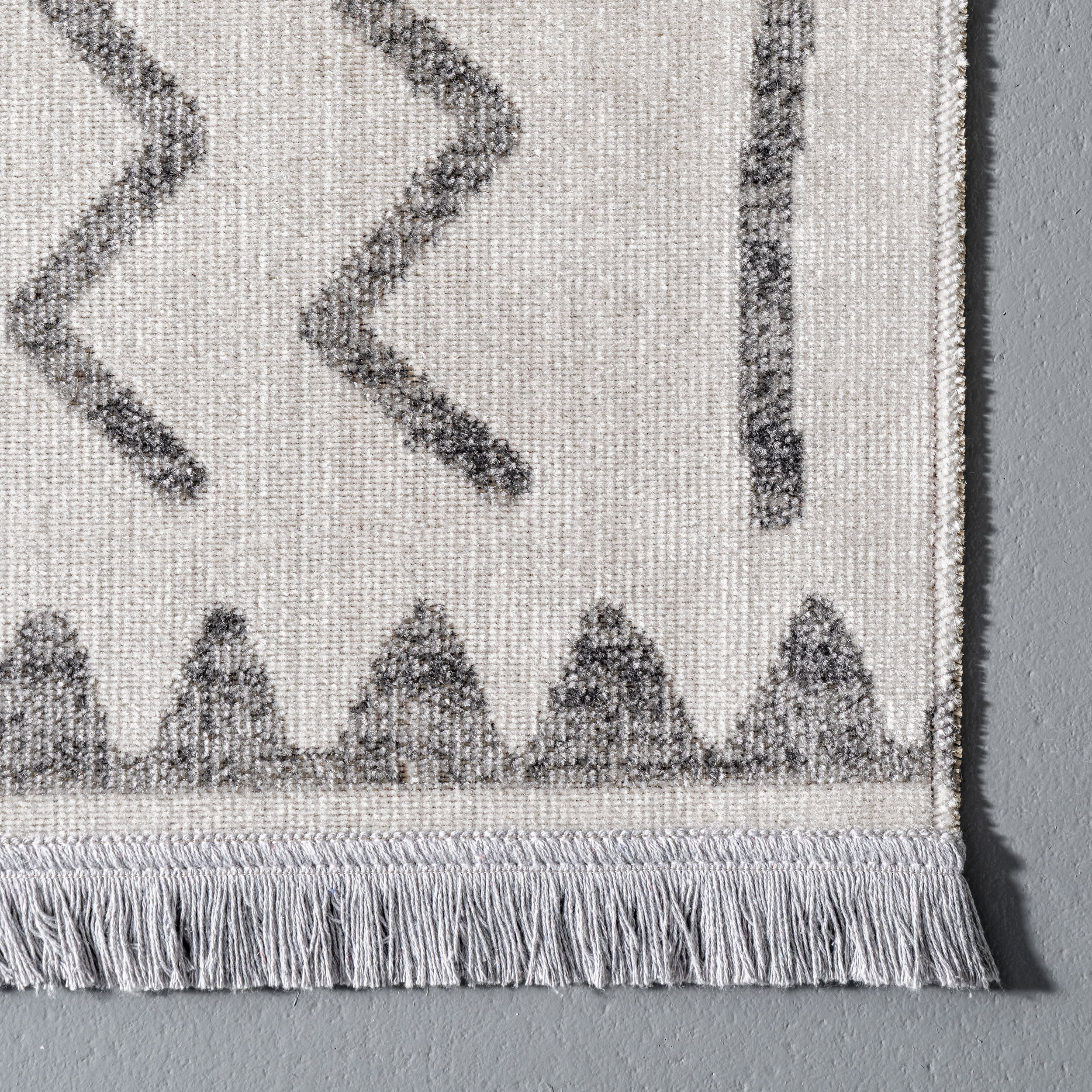 Symbols Indoor/Outdoor Rug | Light Grey - Image 3