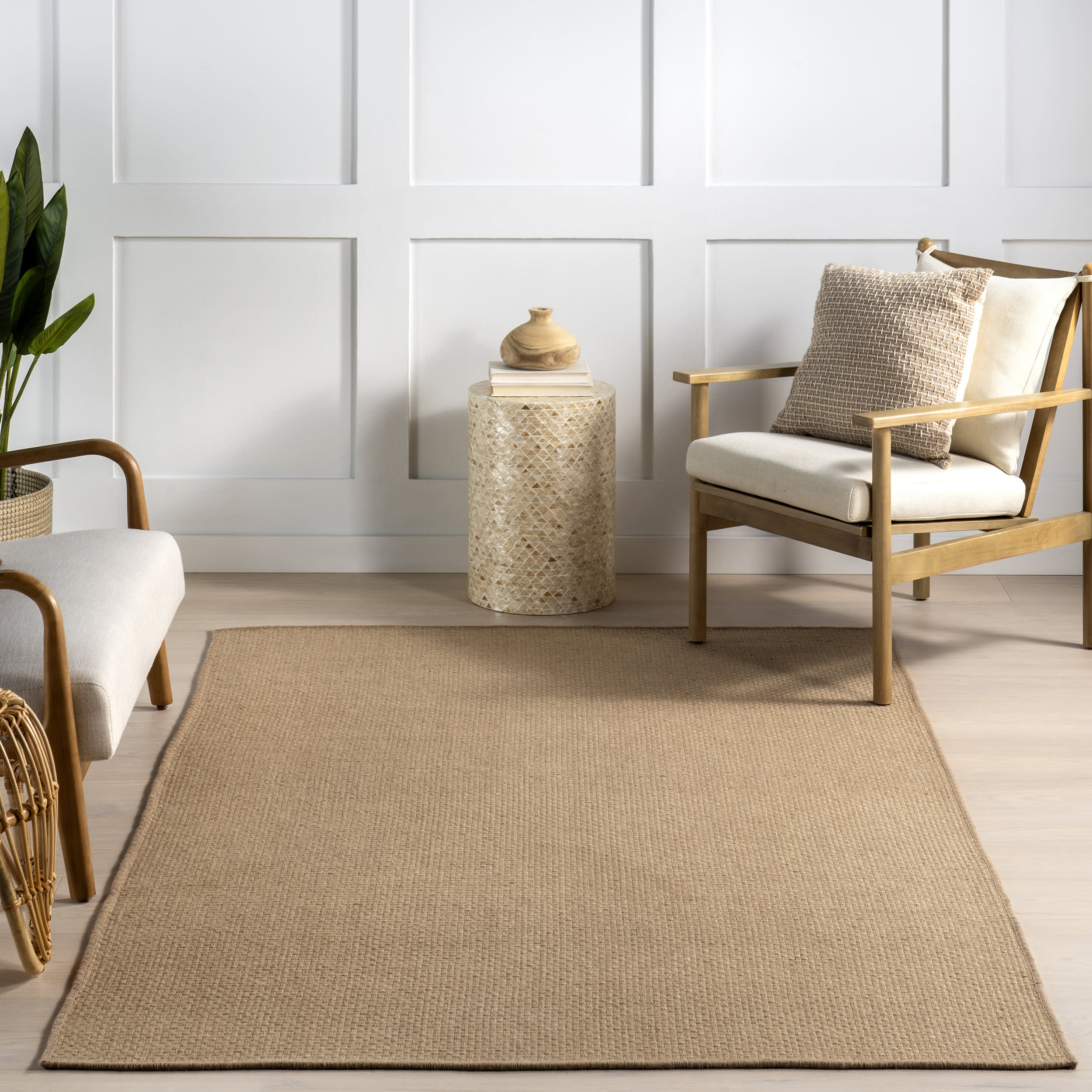Tabytha Solid Jute Rug | Natural - Image 5