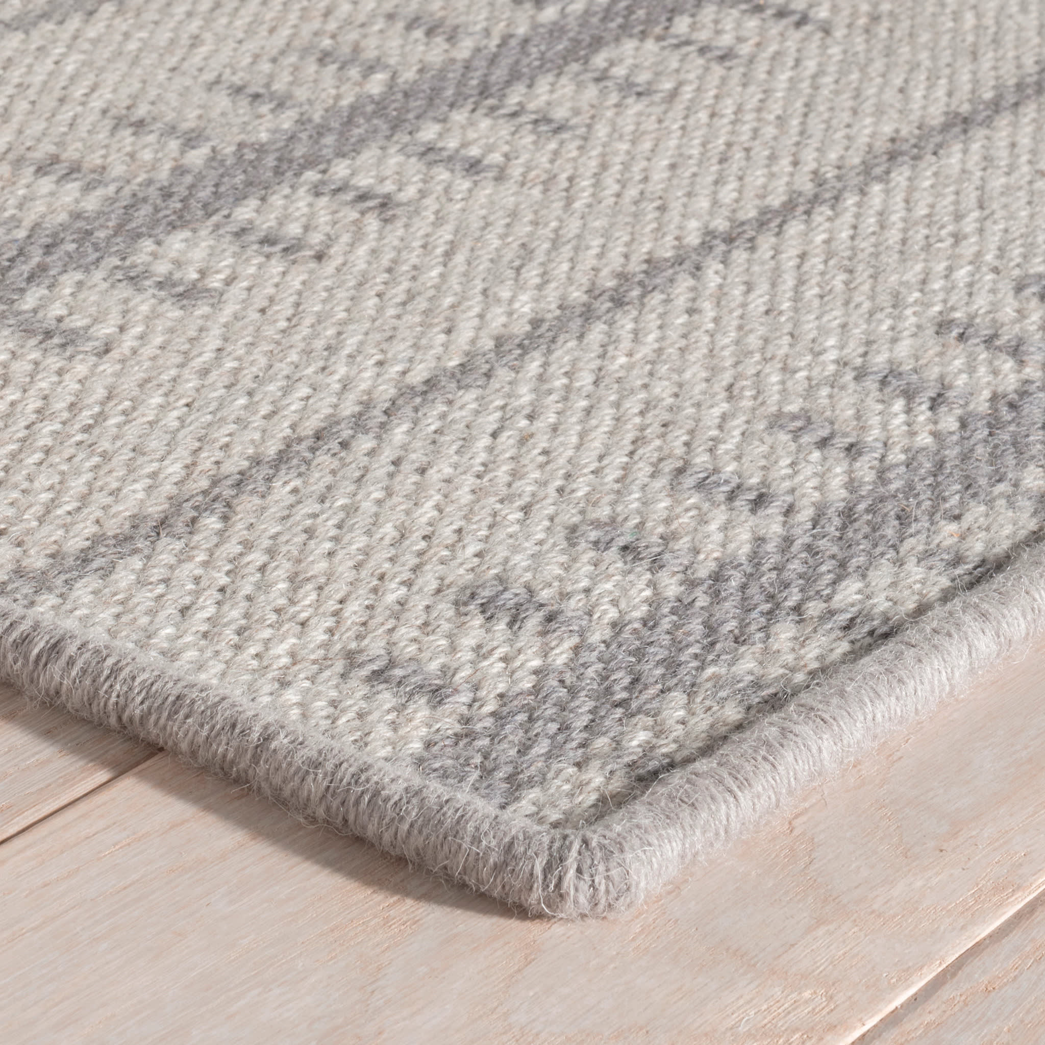 Tailor Stripe Woven Wool Custom Rug | Charcoal - Image 4