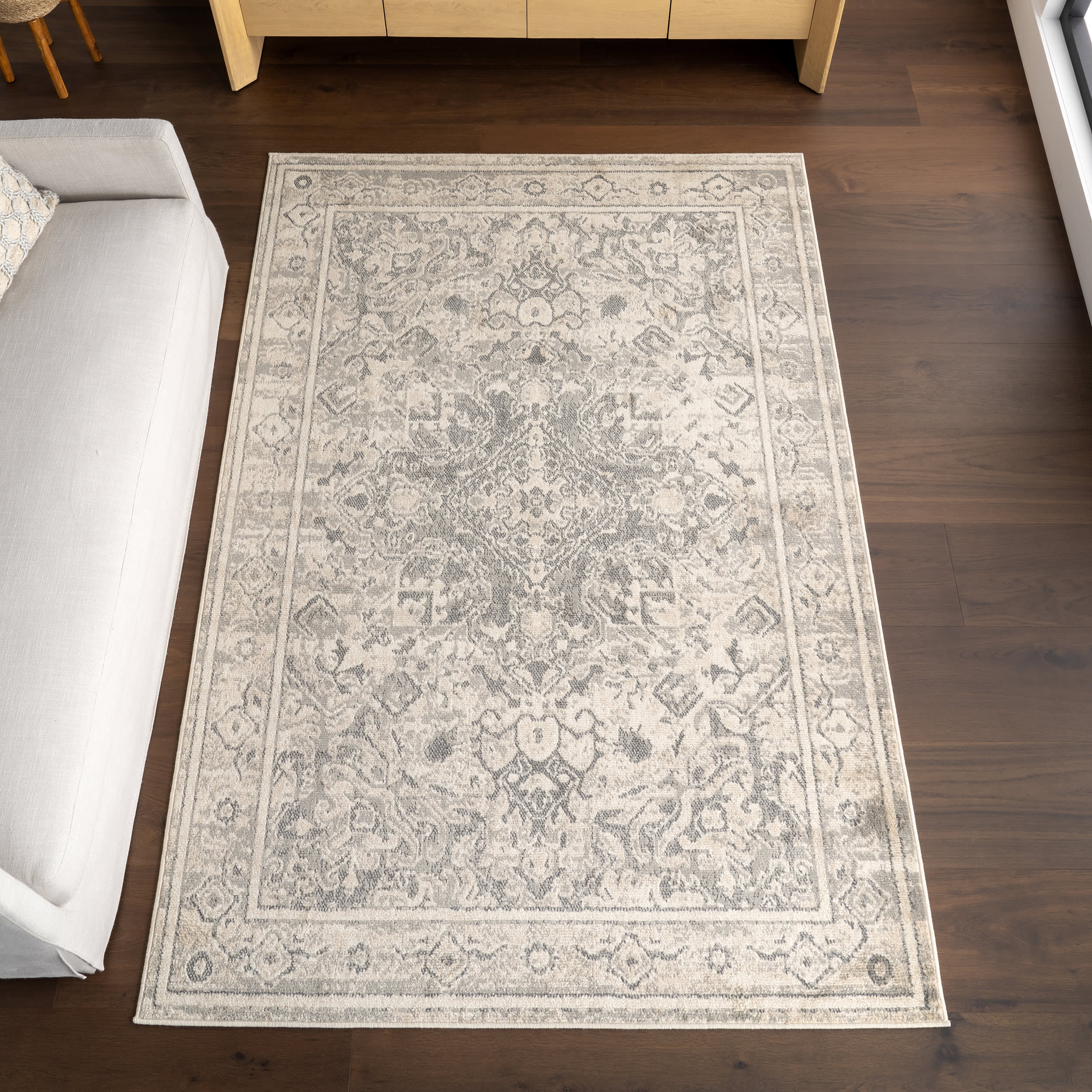 Taisa Medallion Rug | Grey - Image 2
