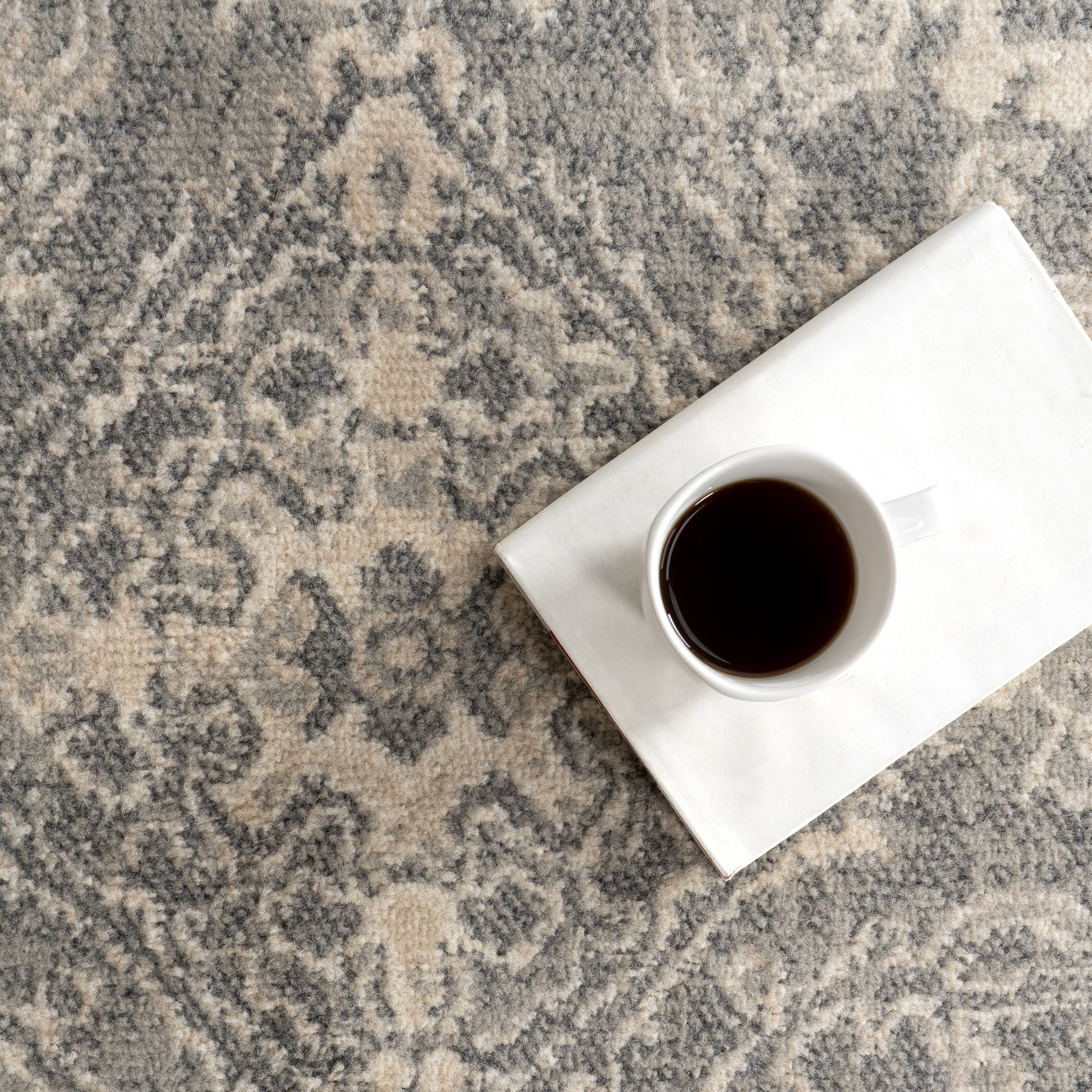 Taisa Medallion Rug | Grey - Image 8