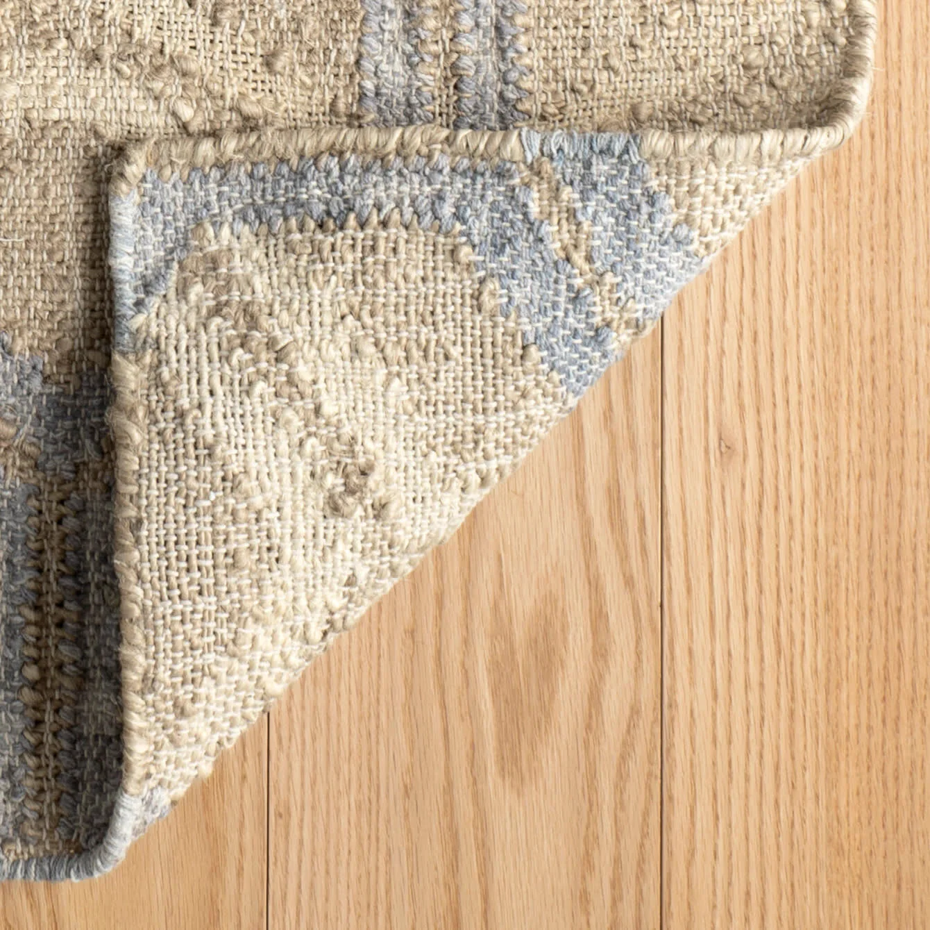 Tala Handwoven Jute Rug | Blue - Image 5
