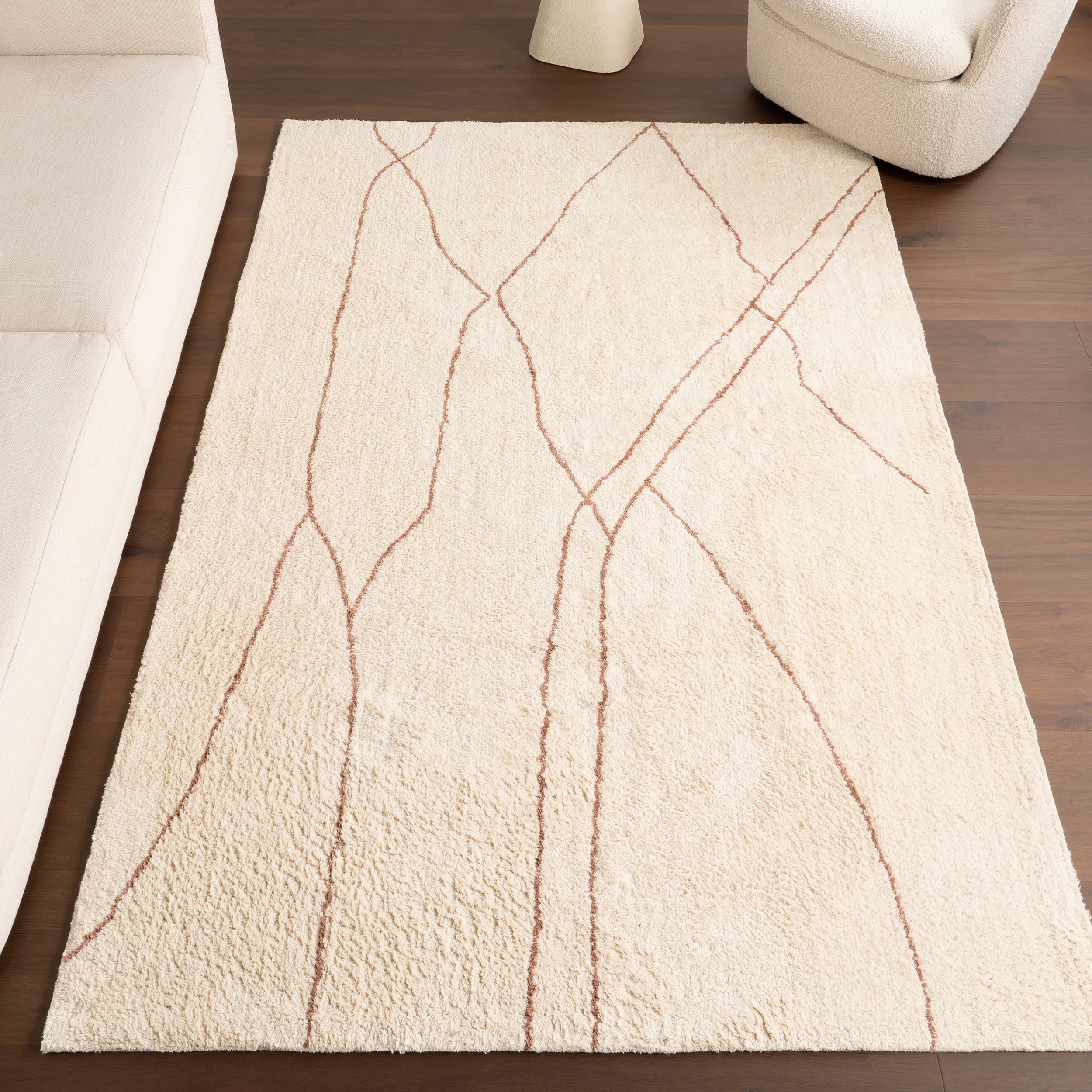 Tallulah Abstract Rug | Ivory - Image 2