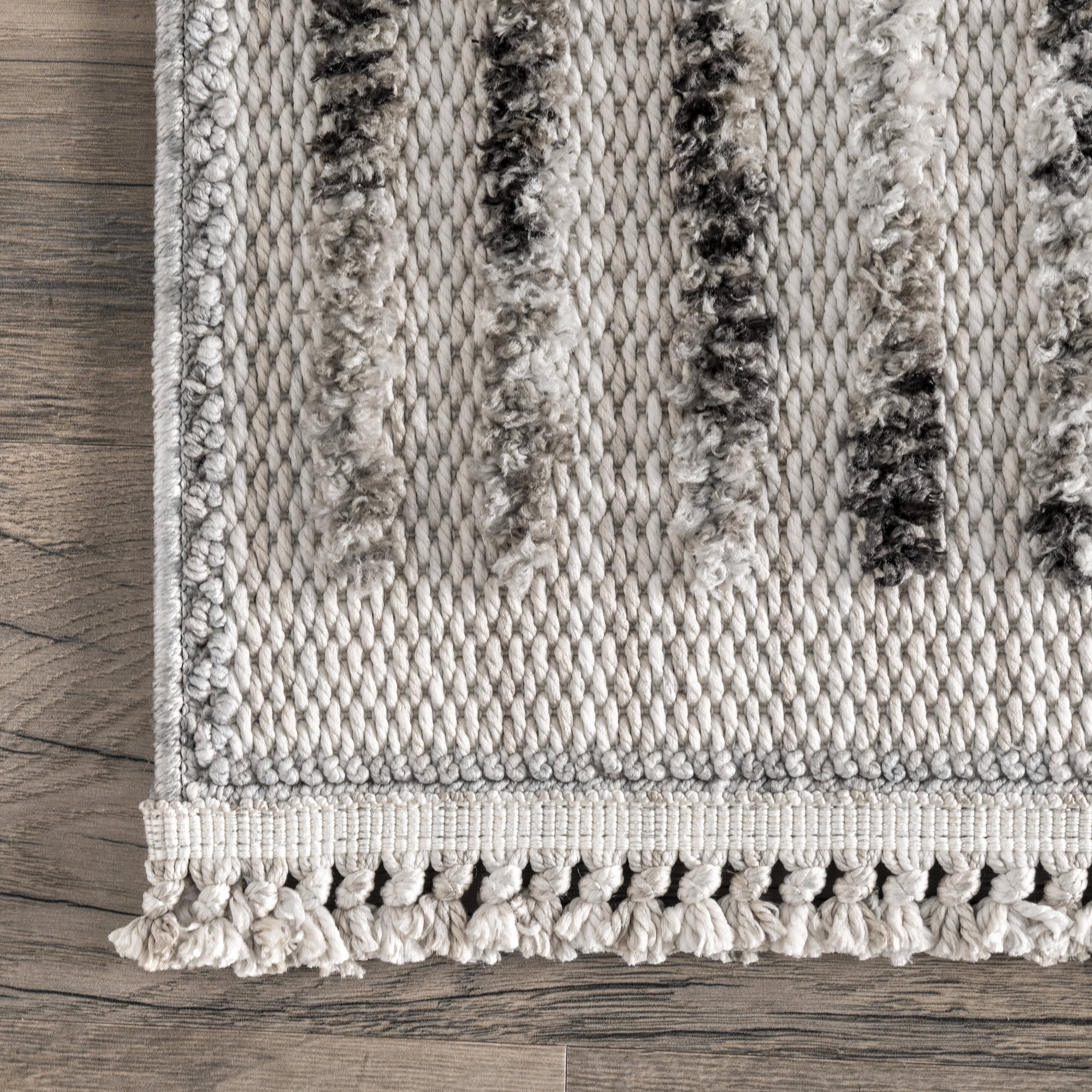 Talullah Textured Piano Rug | Light Grey - Image 3