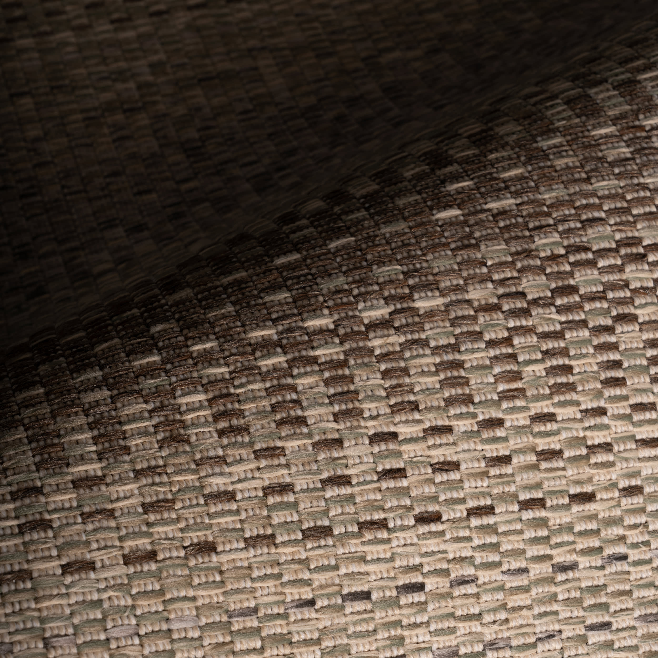 Talyn Modern Striped Indoor/Outdoor Rug | Sand - Image 3