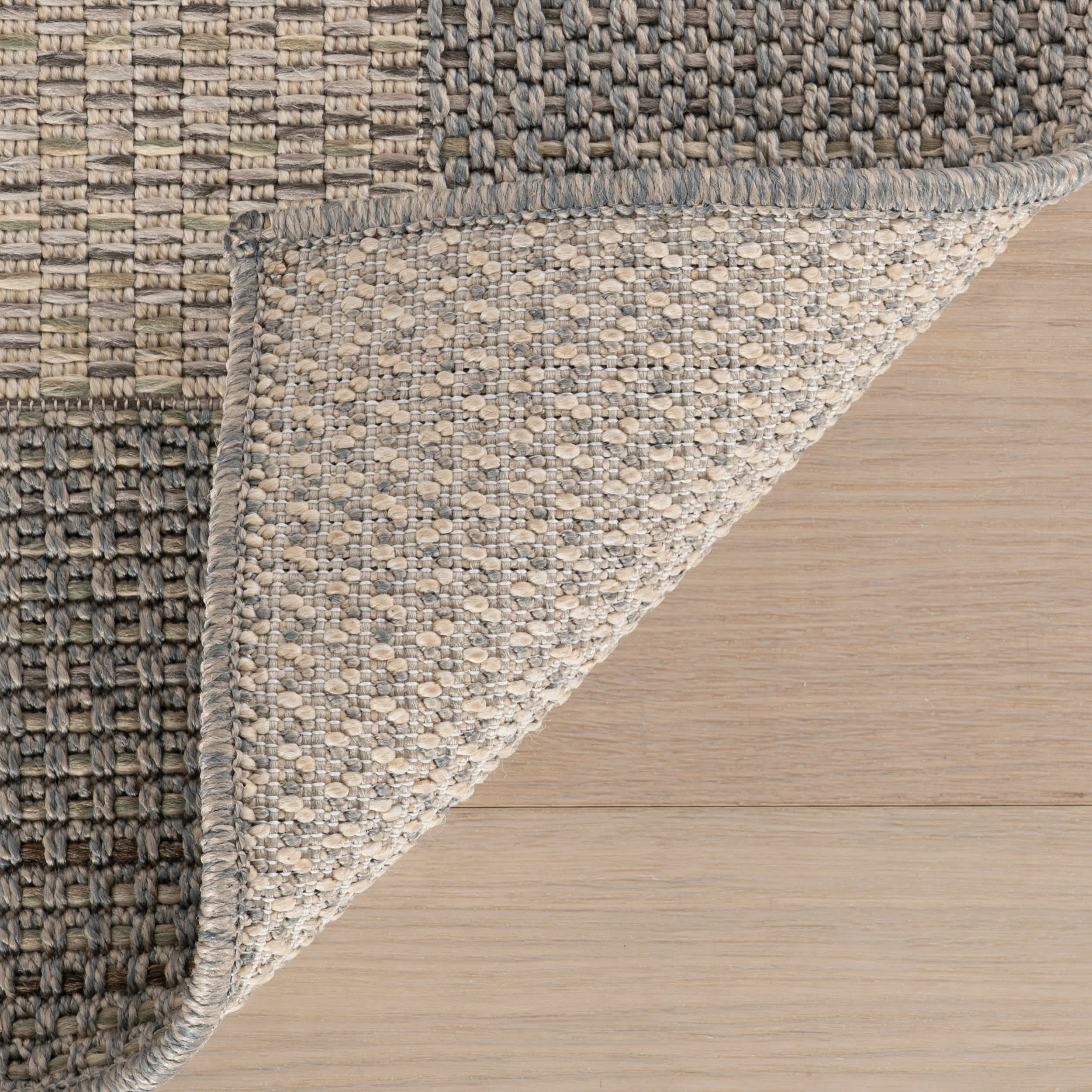 Talyn Modern Striped Indoor/Outdoor Rug | Sand - Image 8