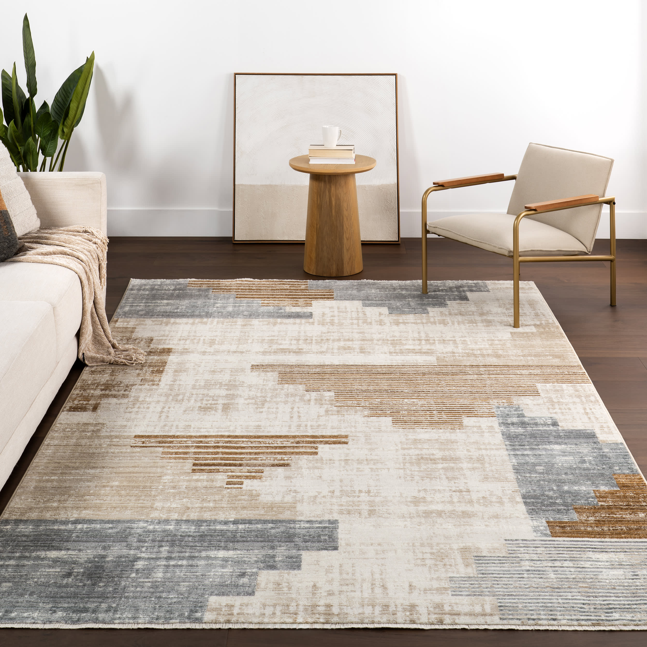 Tani Vintage Blocks Rug | Beige - Image 5