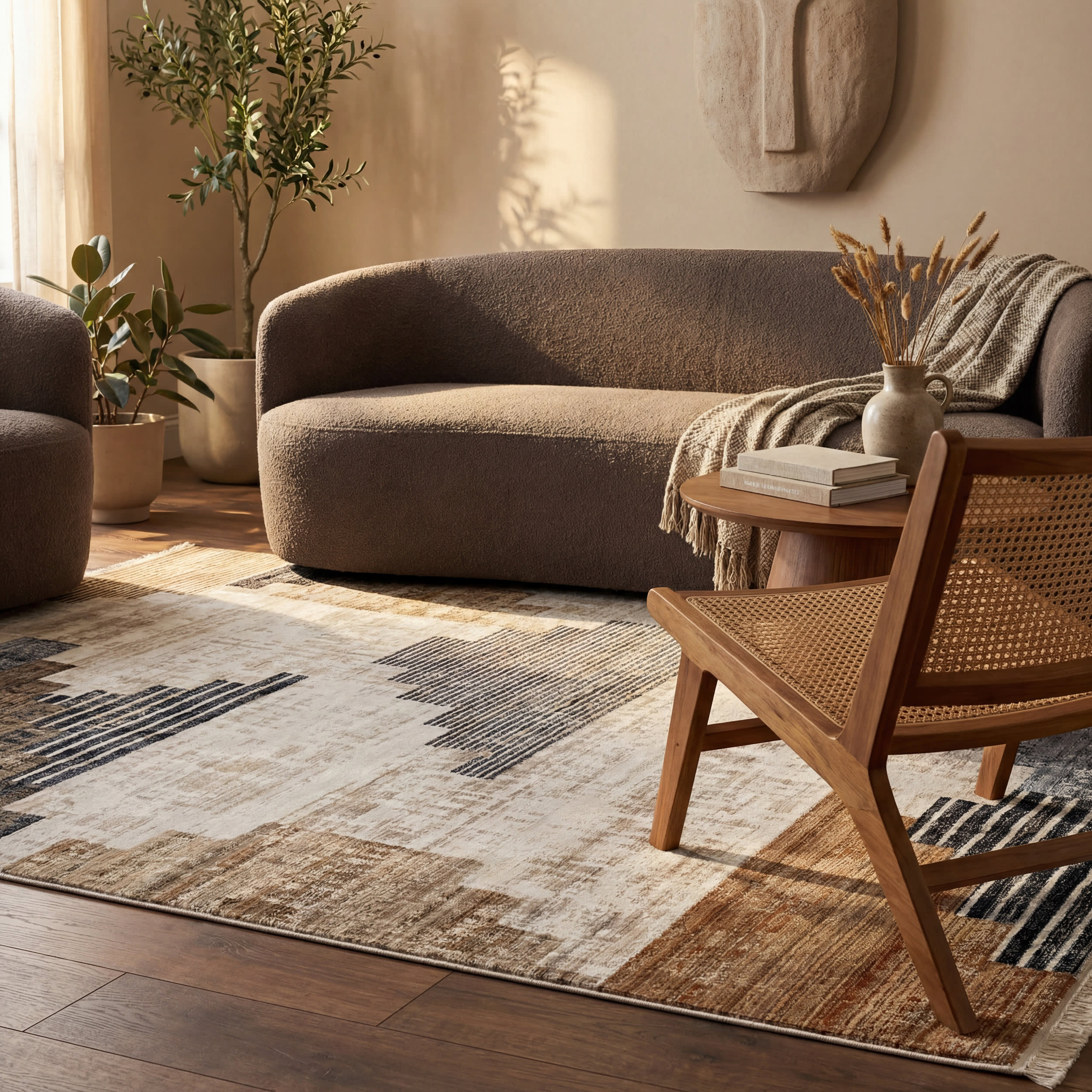 Tani Vintage Blocks Rug | Navy - Image 4