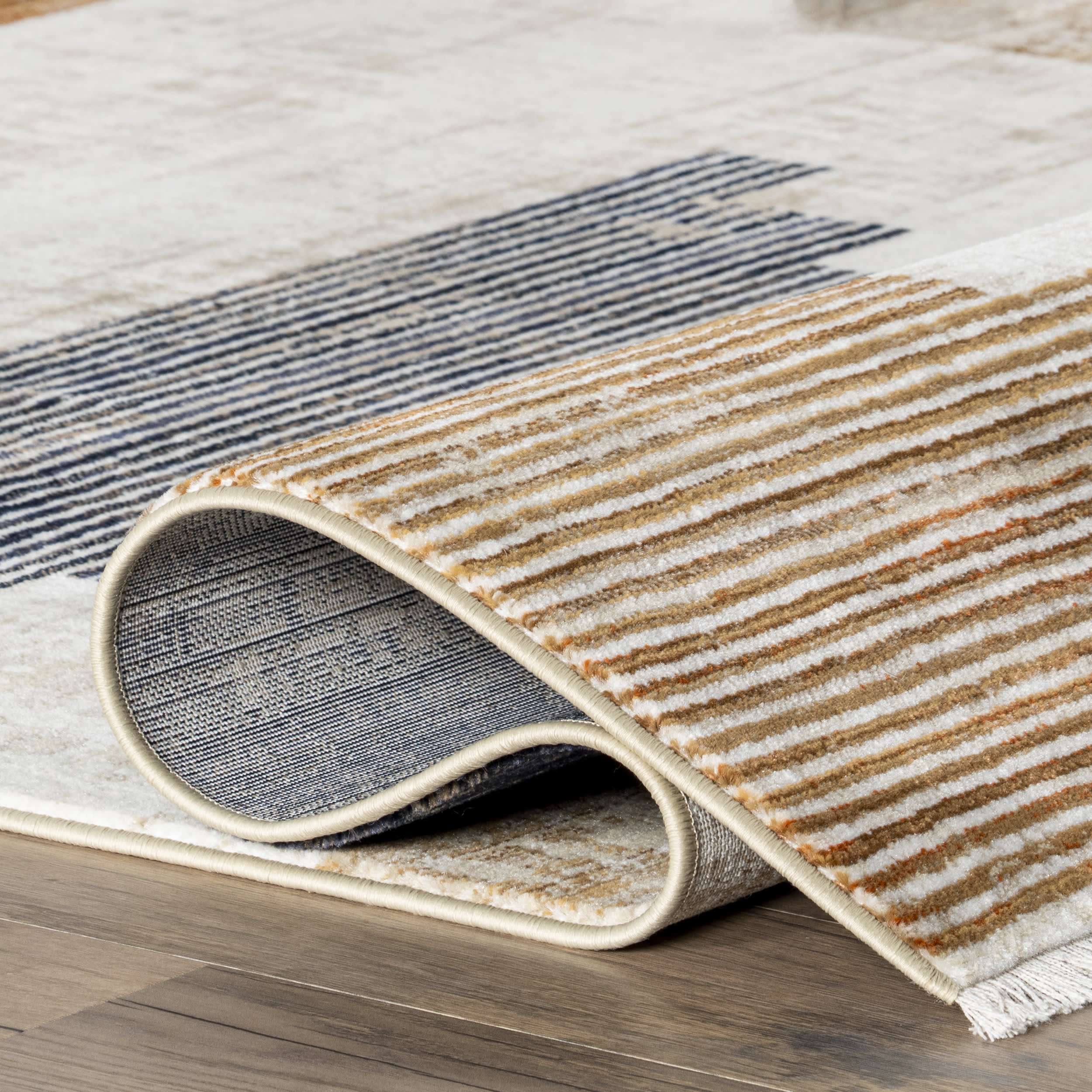Tani Vintage Blocks Rug | Navy - Image 8