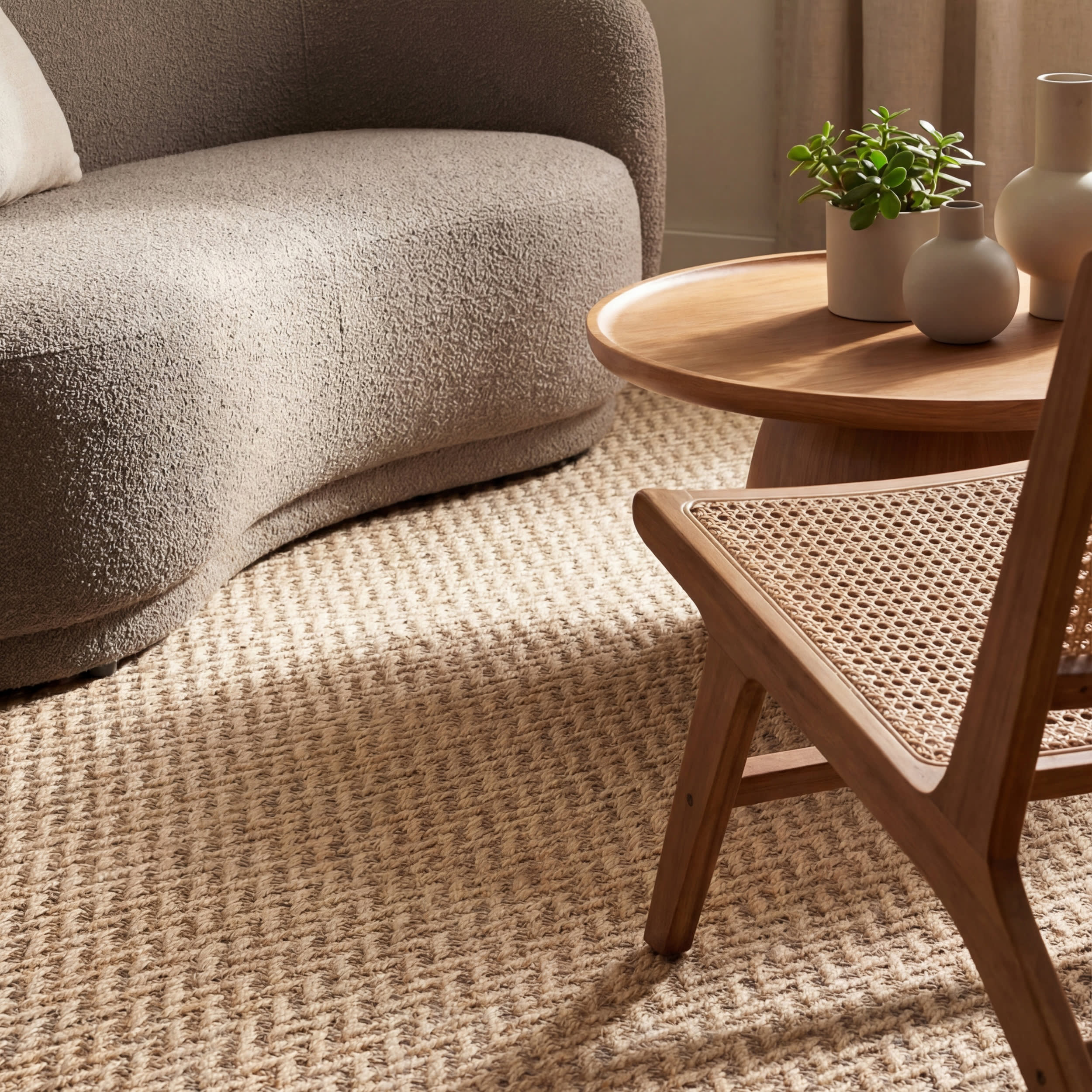 Taraji Herringbone Indoor/Outdoor Rug | Brown - Image 4