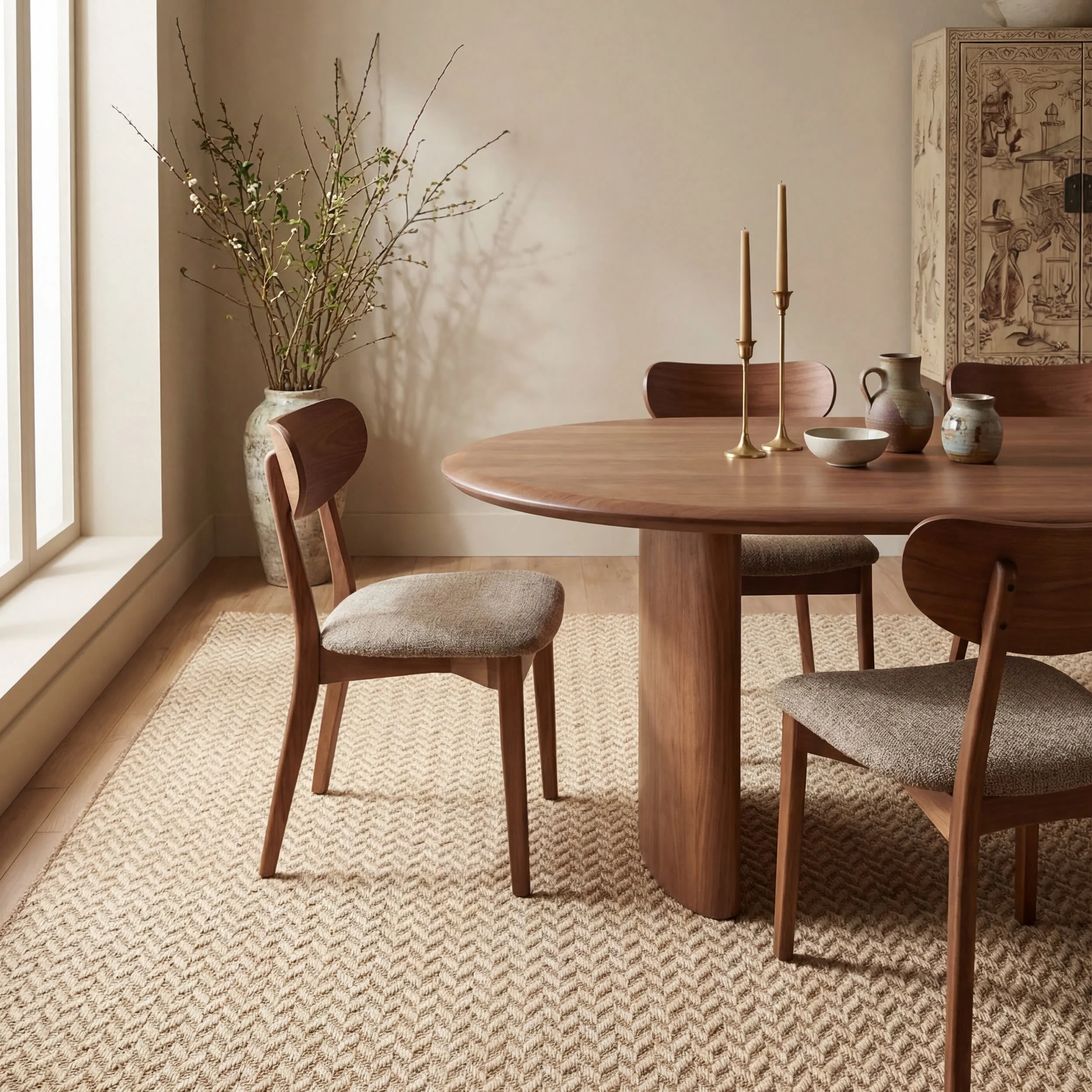 Taraji Herringbone Indoor/Outdoor Rug | Brown - Image 6