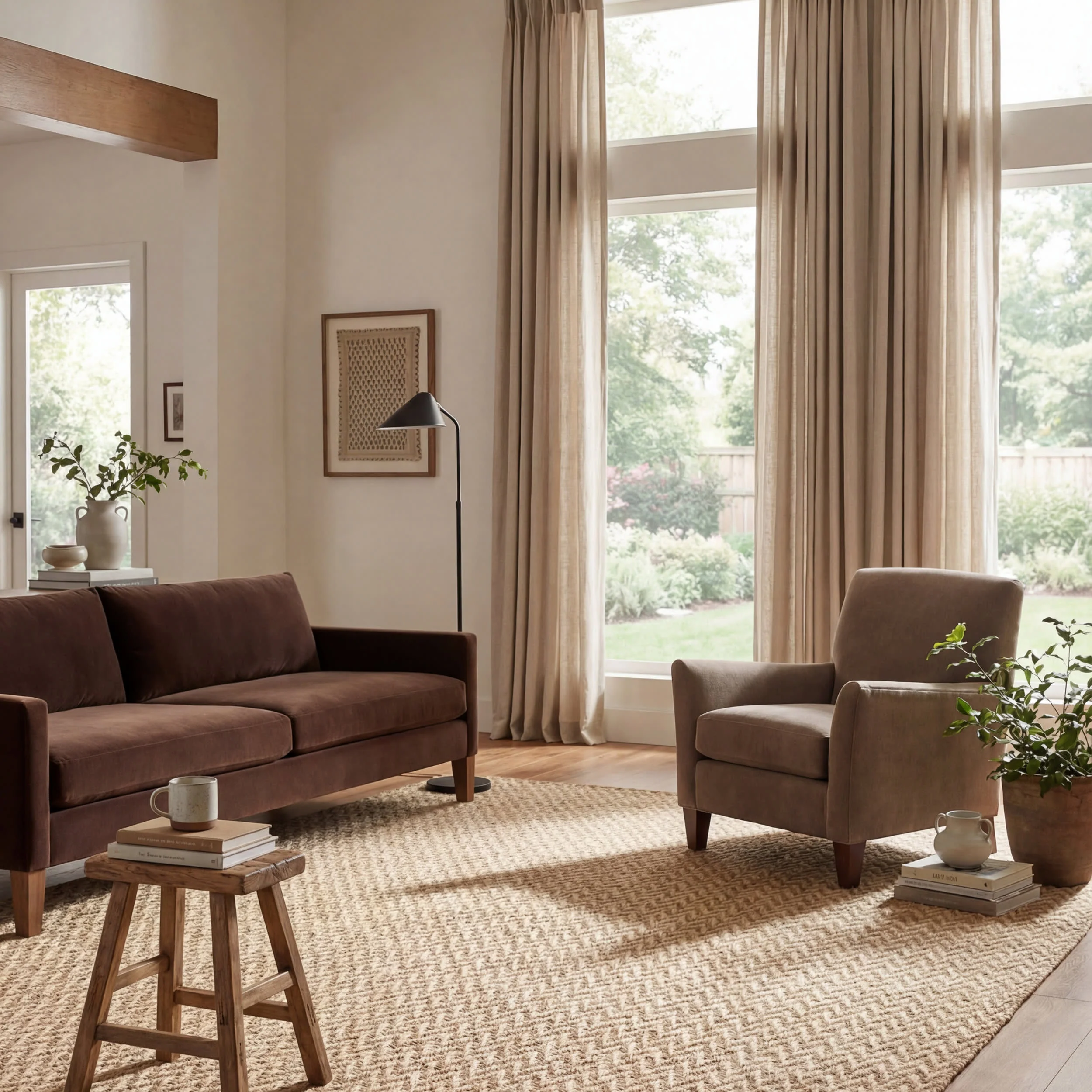 Taraji Herringbone Indoor/Outdoor Rug | Brown - Image 7