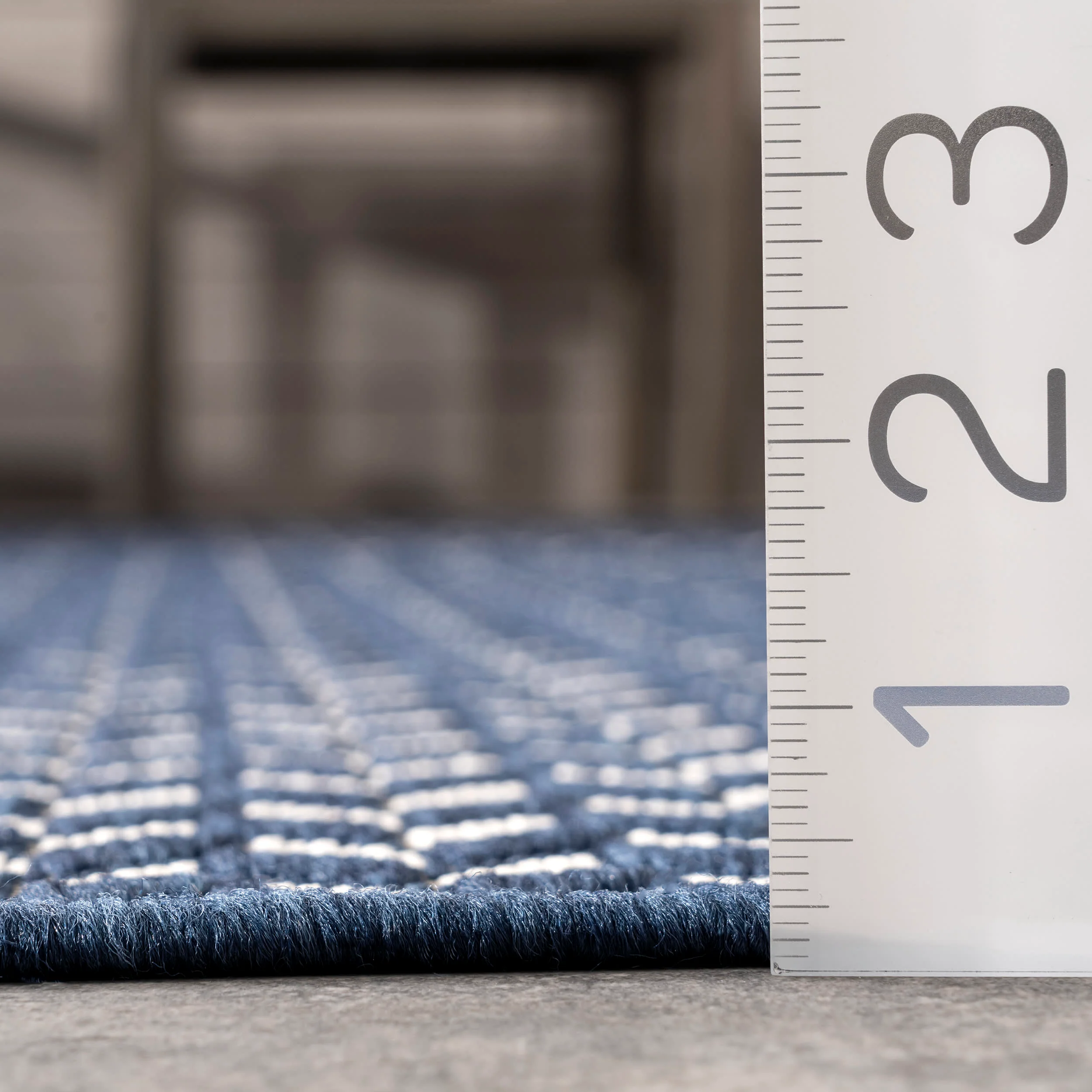 Taraji Herringbone Indoor/Outdoor Rug | Navy - Image 5