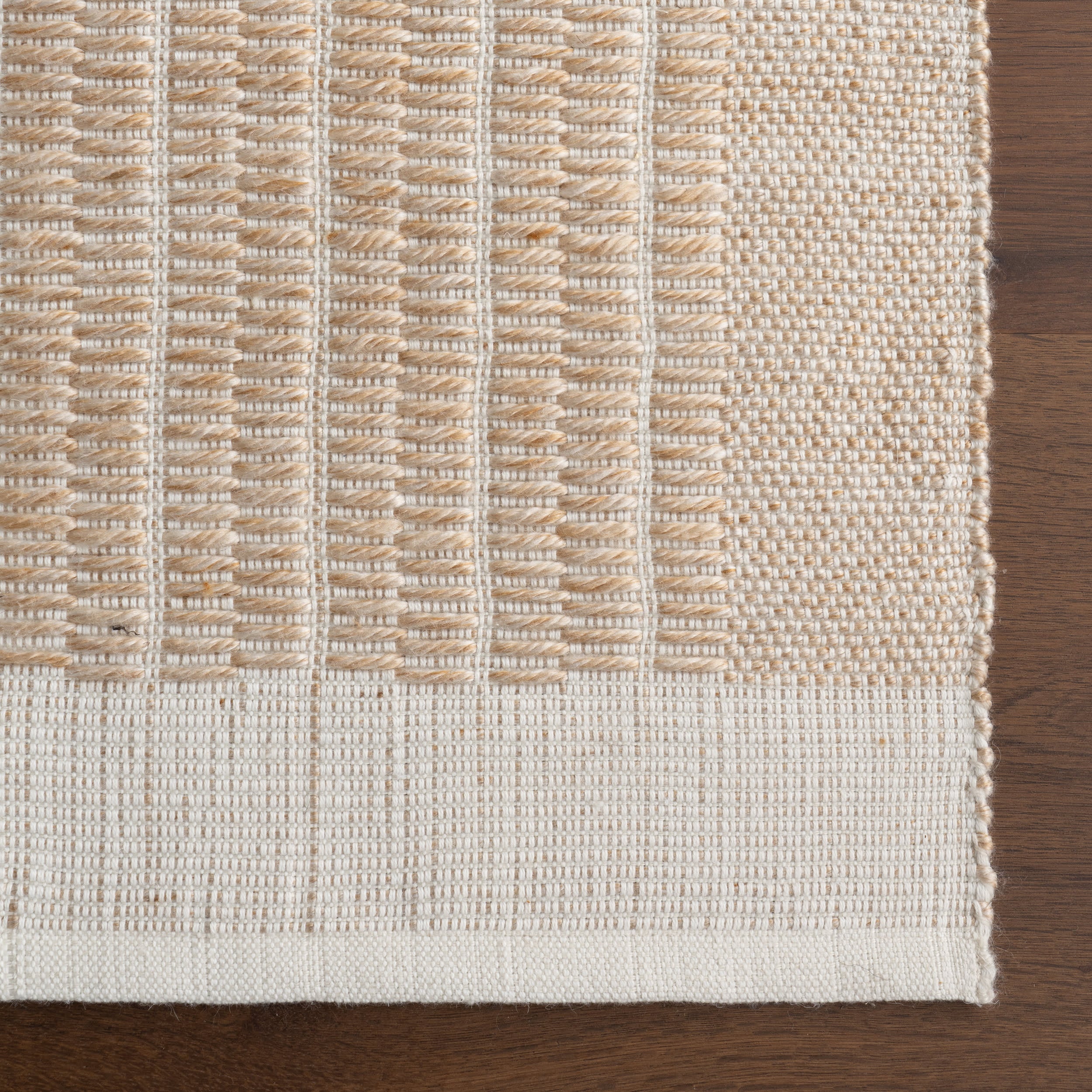 Tarni Striped Indoor/Outdoor Rug | Beige - Image 4