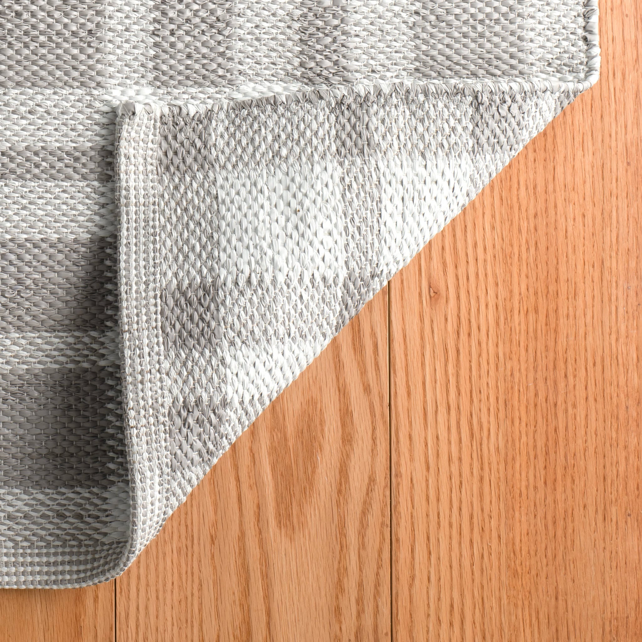 Tattersall Handwoven Indoor/Outdoor Rug | Grey - Image 5