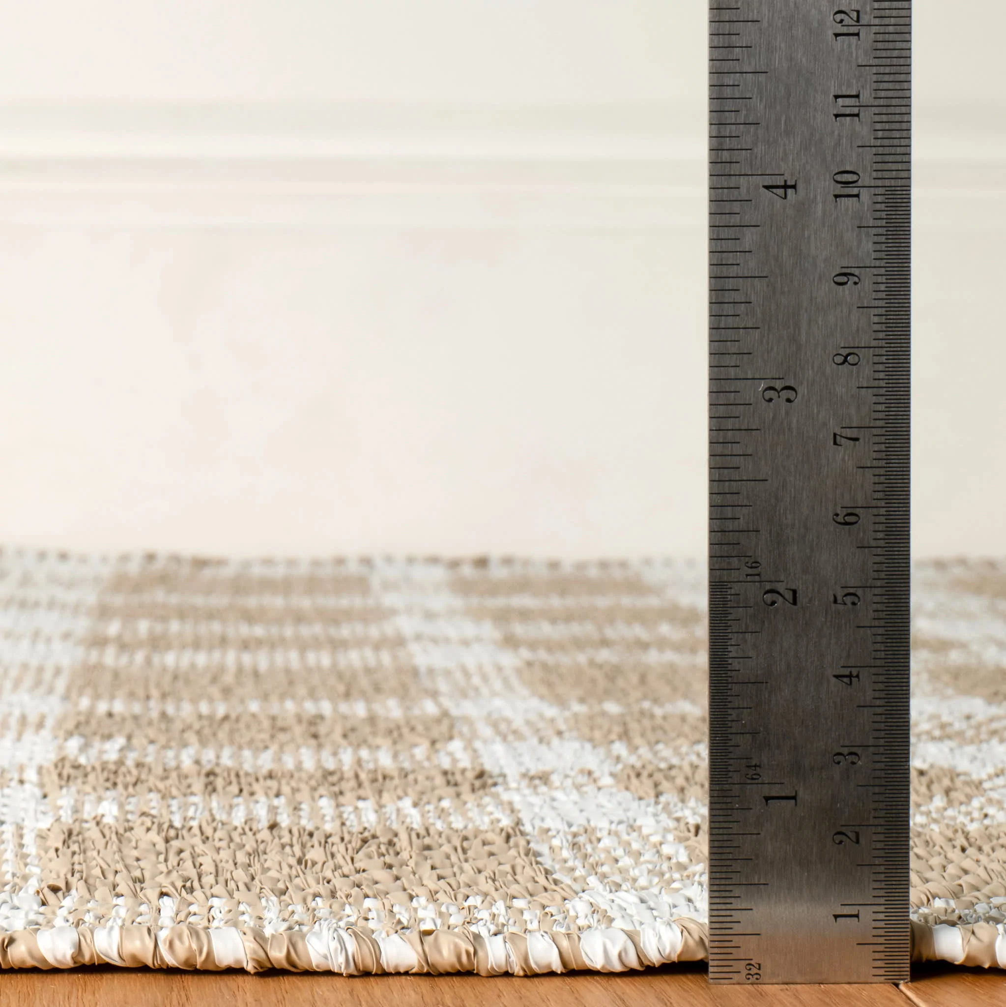 Tattersall Handwoven Indoor/Outdoor Rug | Khaki - Image 3