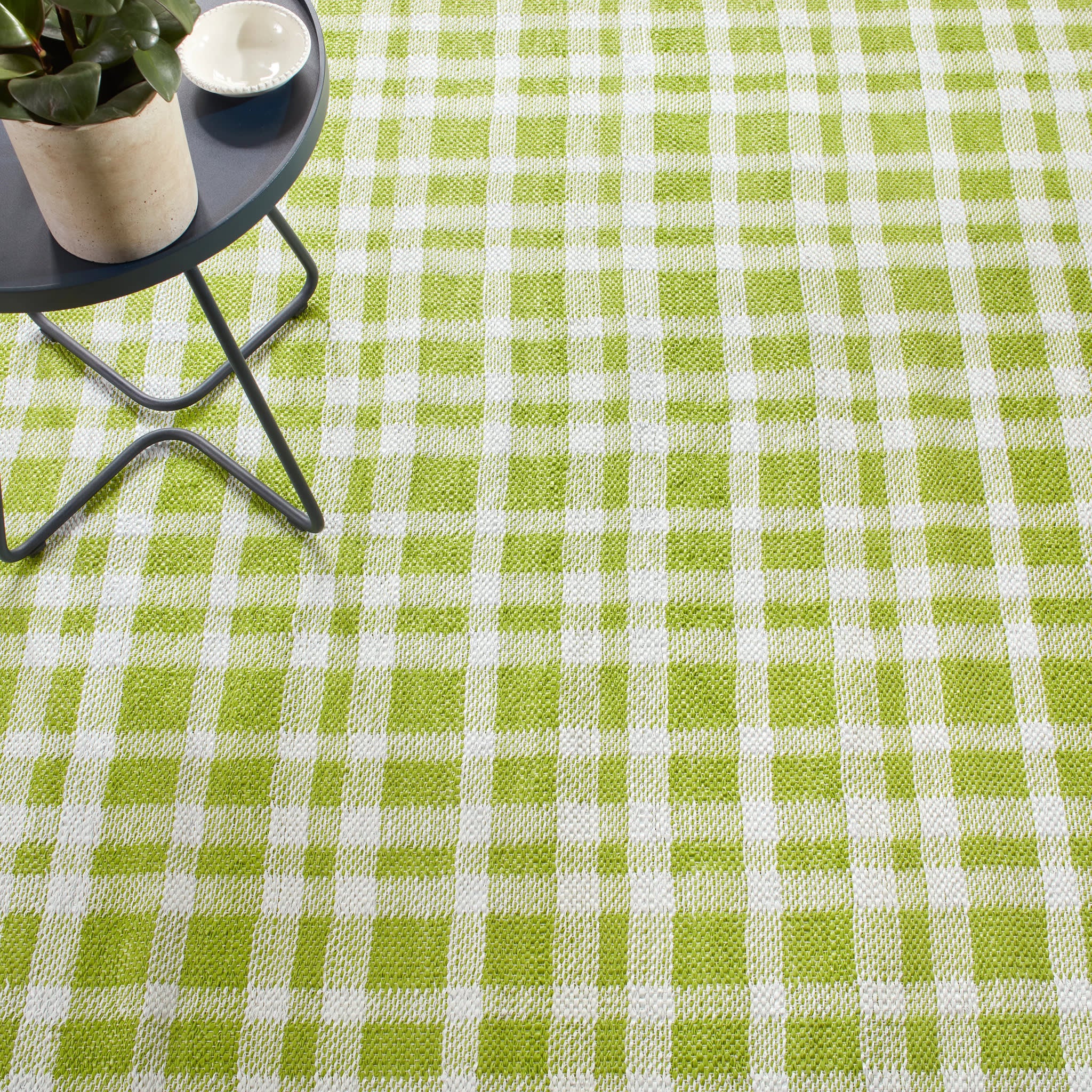 Tattersall Handwoven Indoor/Outdoor Rug | Sprout - Image 3