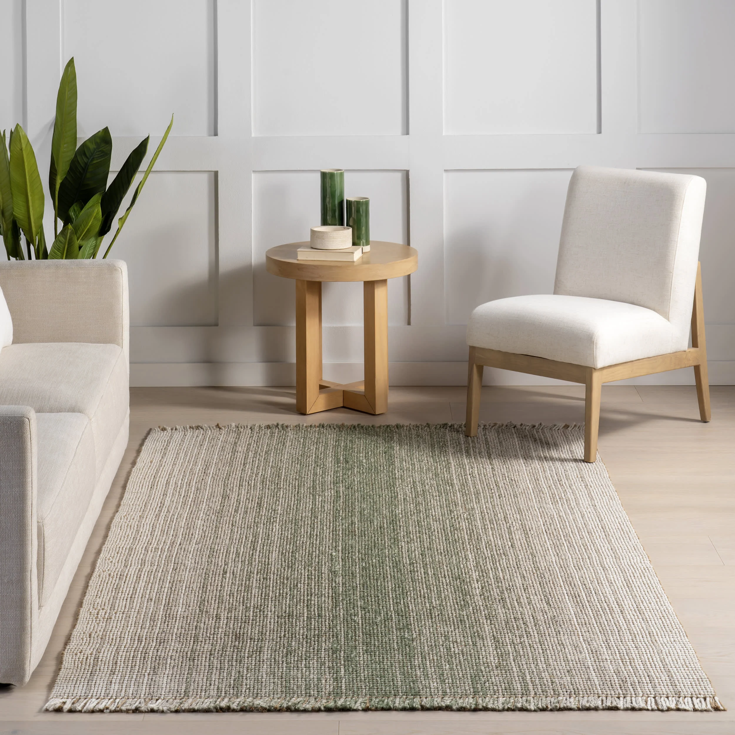 Tatum Ombre Jute-Blend Rug | Green - Image 5