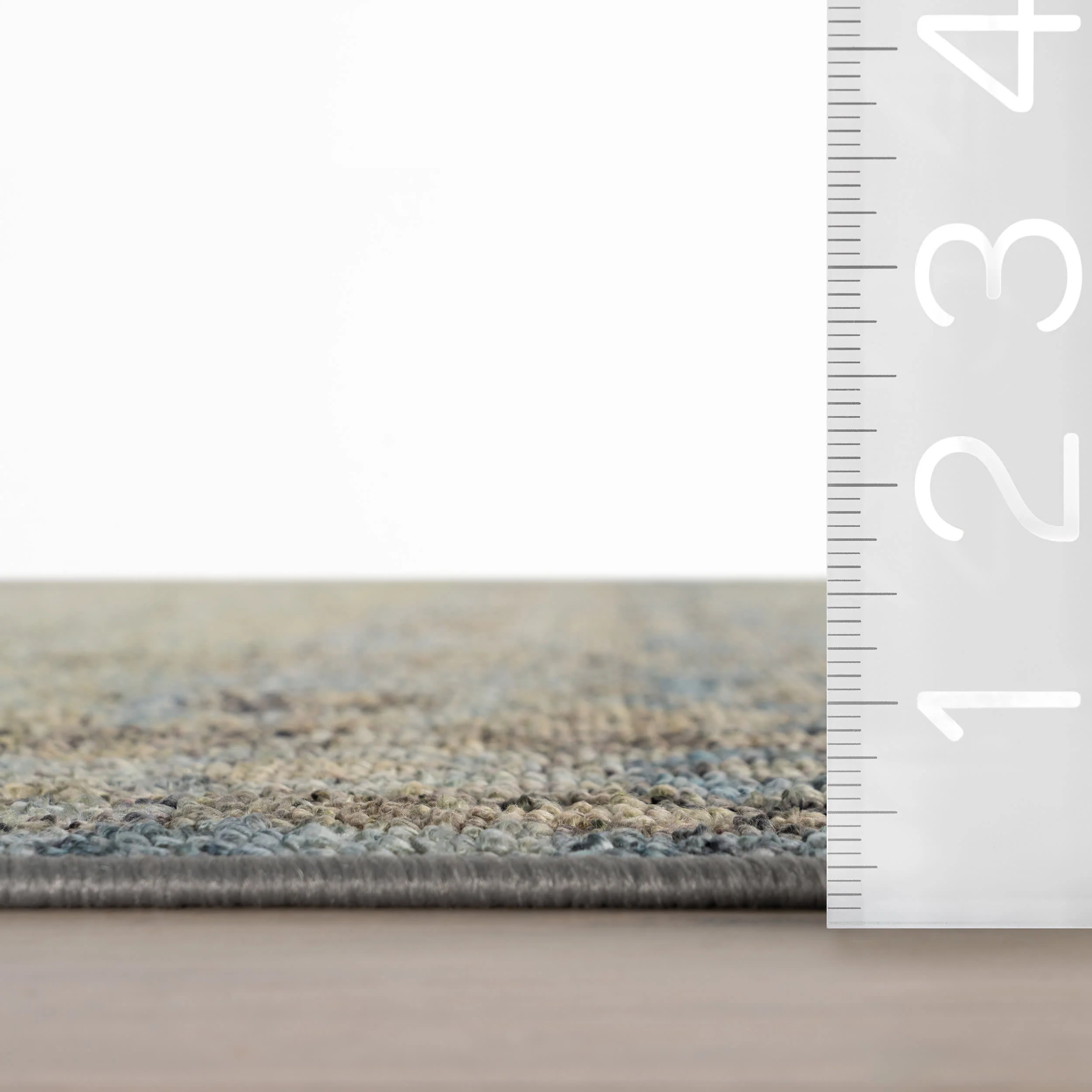 Tavara Traditional Bordered Washable Rug | Blue - Image 6