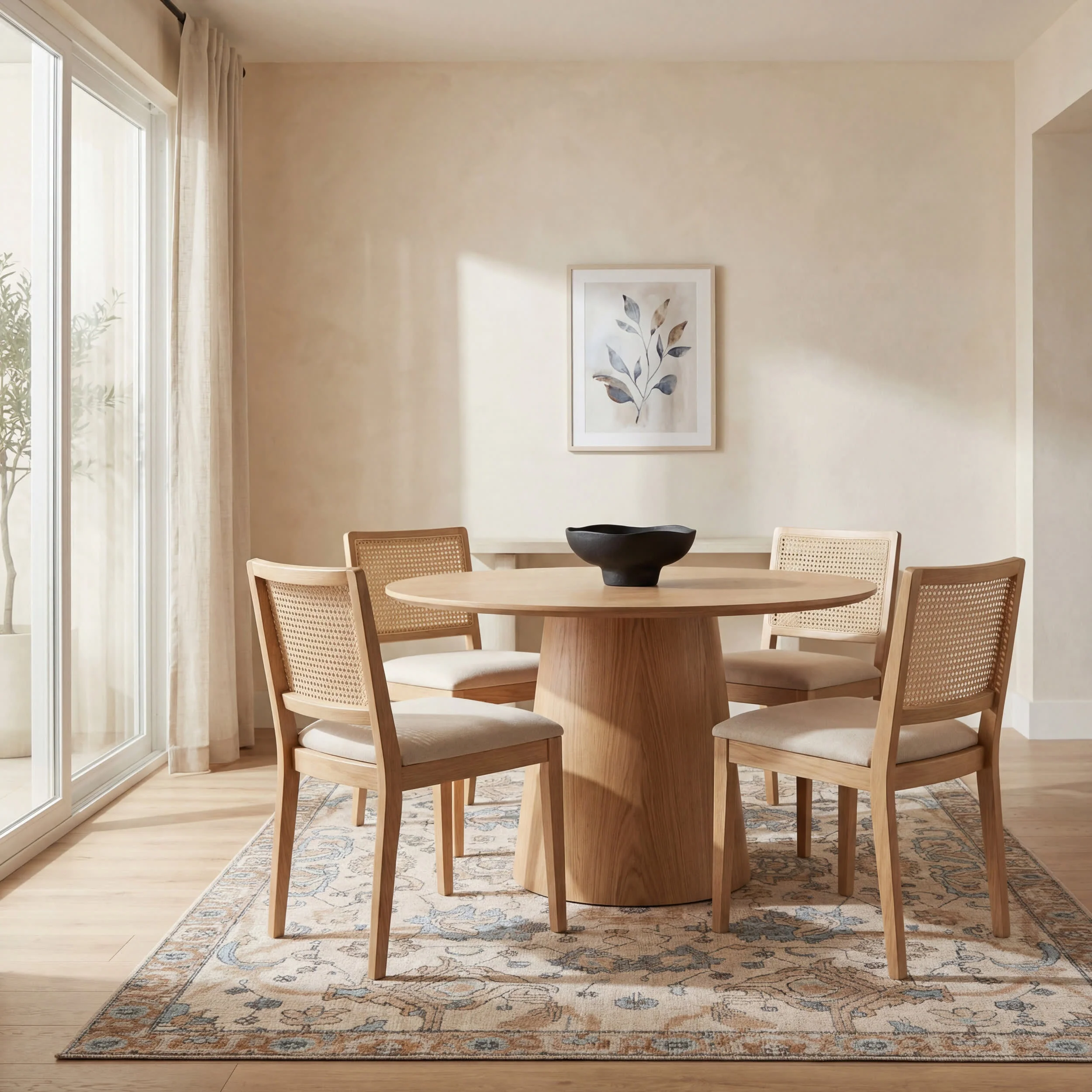 Tavi Hand Tufted Wool-Blend Rug | Ivory - Image 7