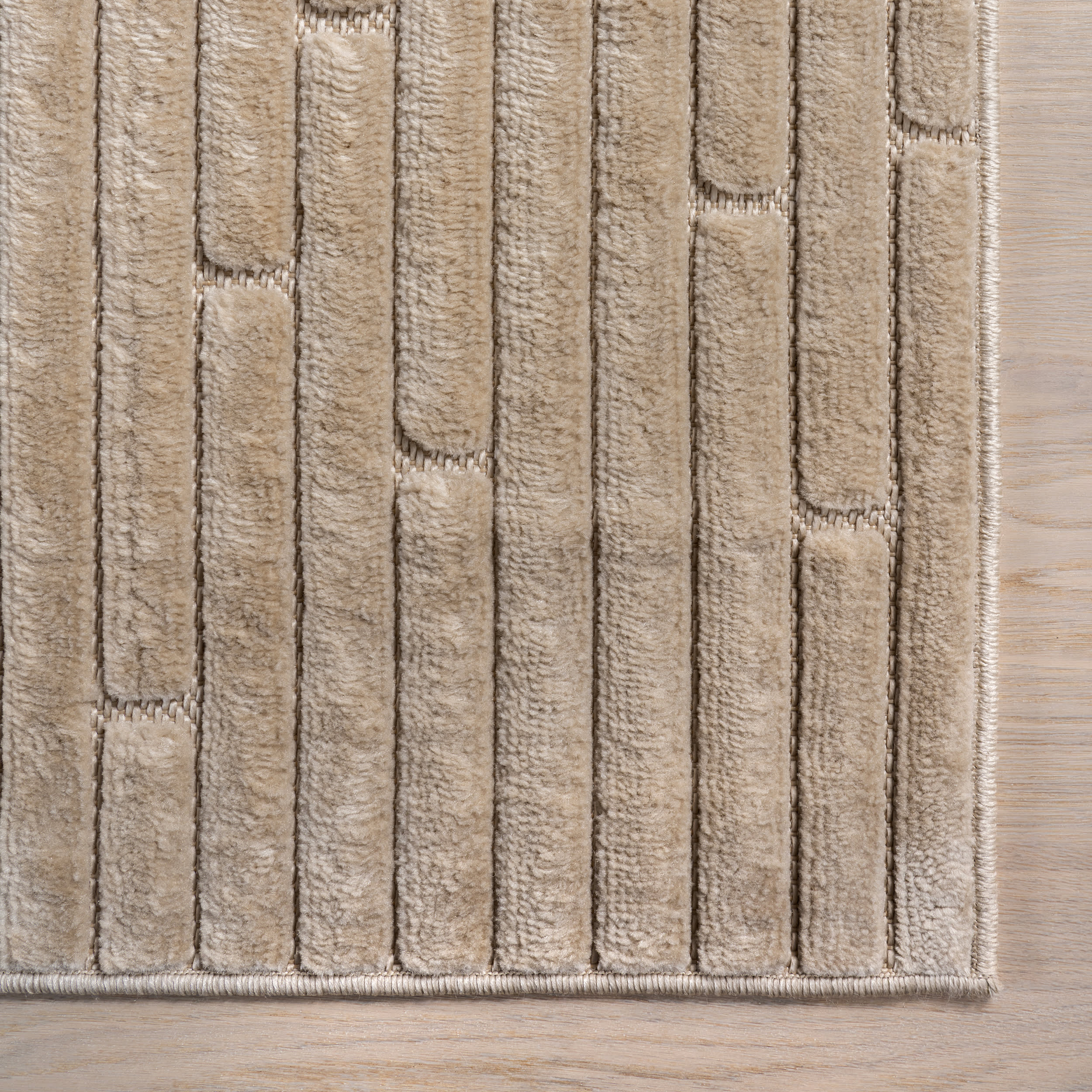 Tavia Striped Indoor/Outdoor Rug | Beige - Image 4