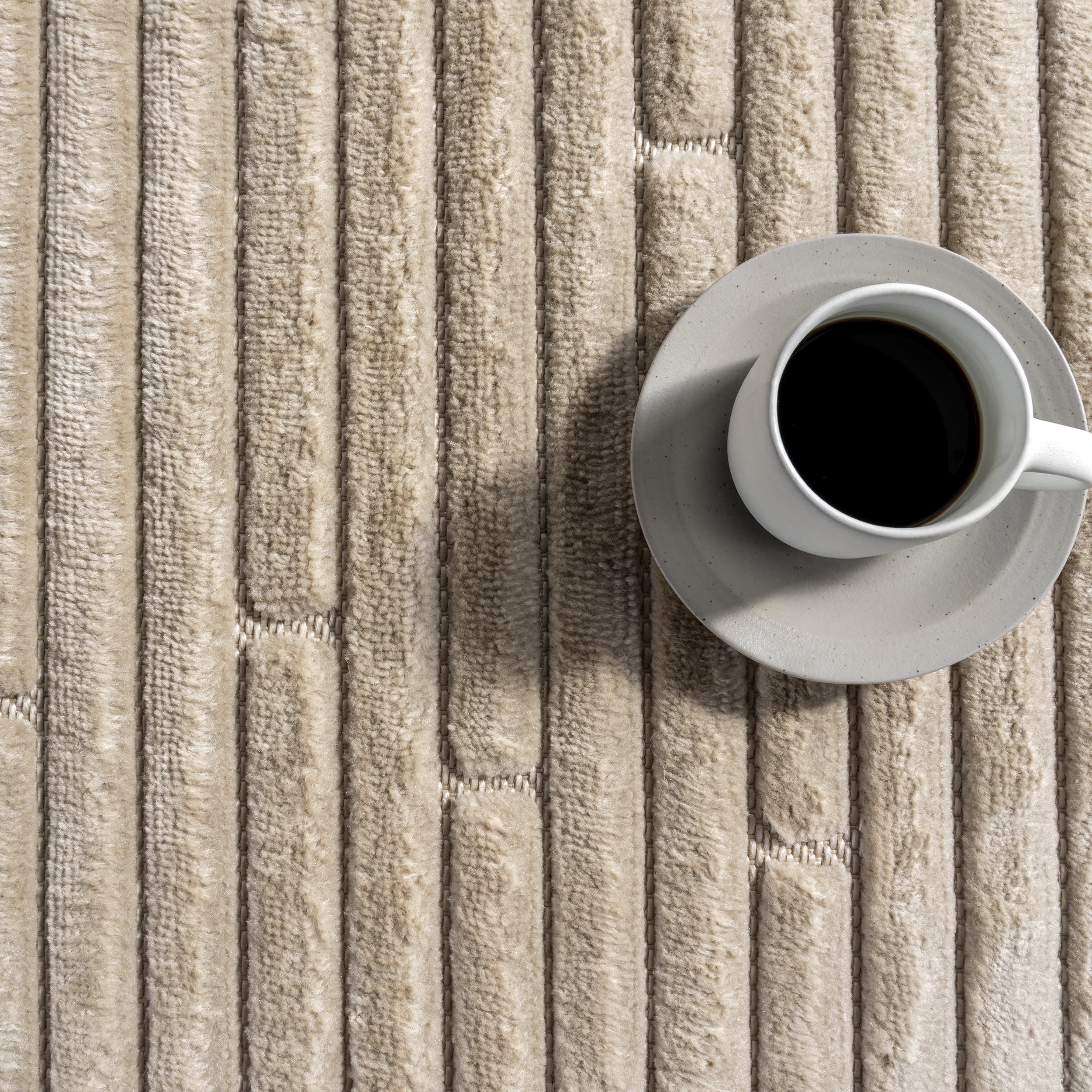 Tavia Striped Indoor/Outdoor Rug | Beige - Image 8