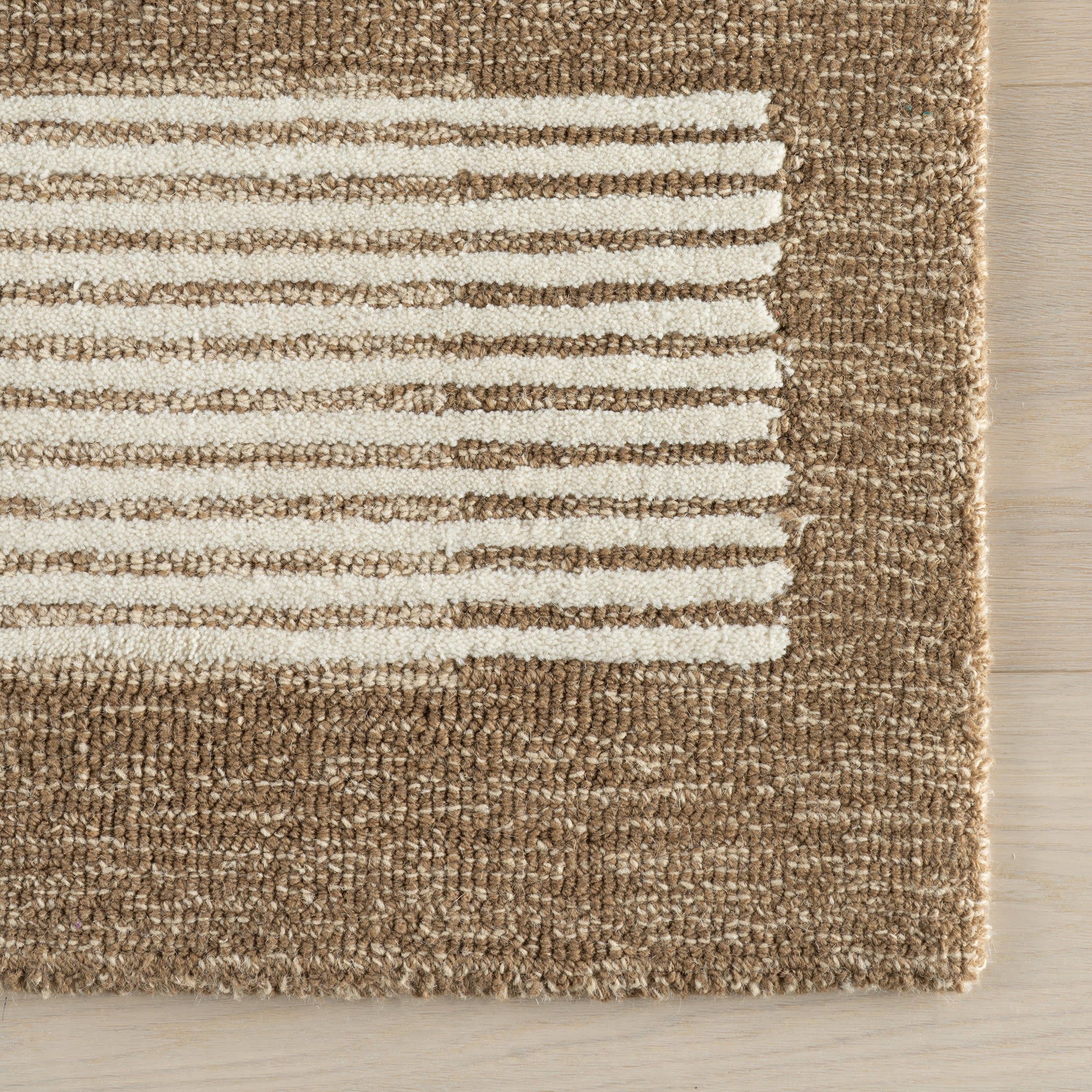 Tawna Modern Striped Rug | Brown - Image 4