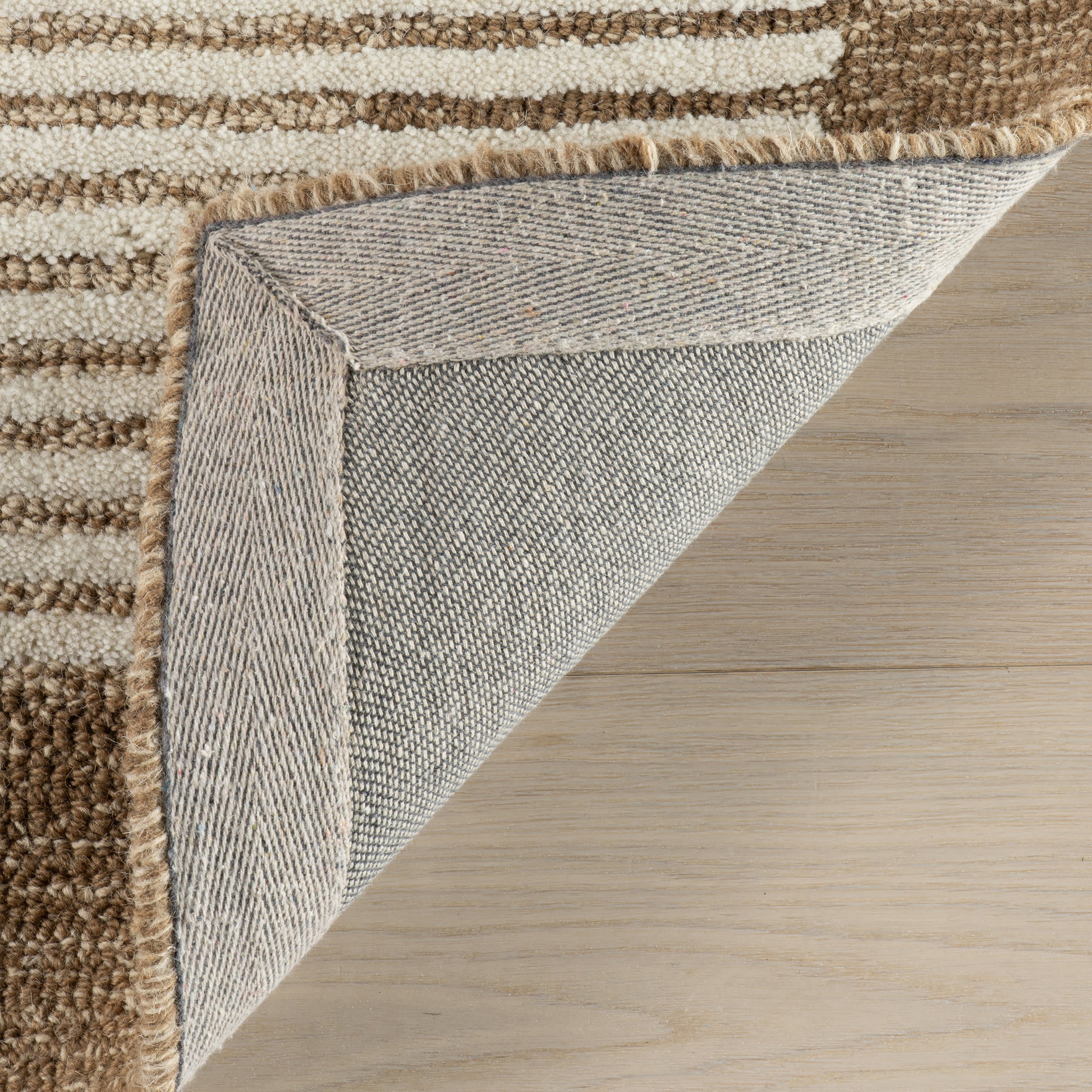 Tawna Modern Striped Rug | Brown - Image 6