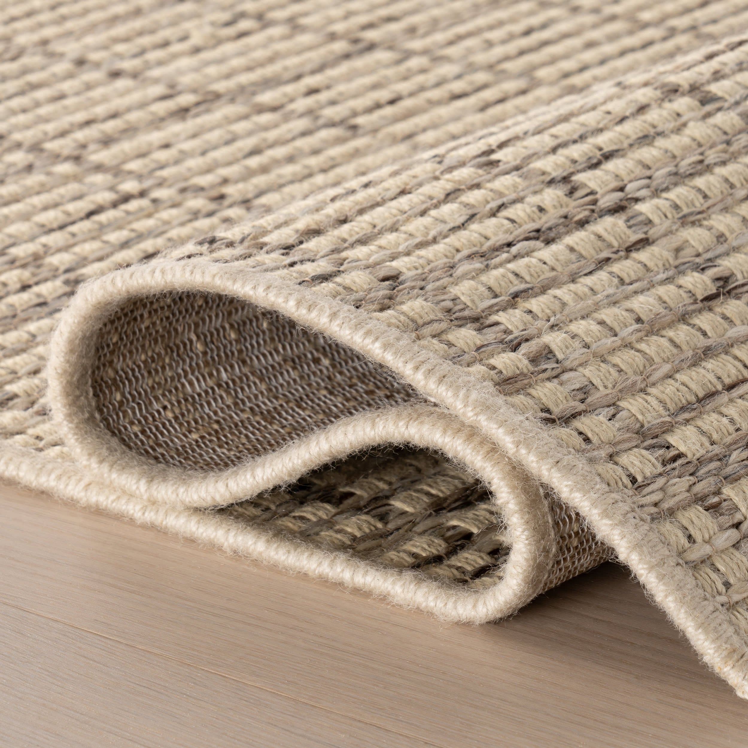 Tawni Modern Checkered Rug | Beige - Image 7